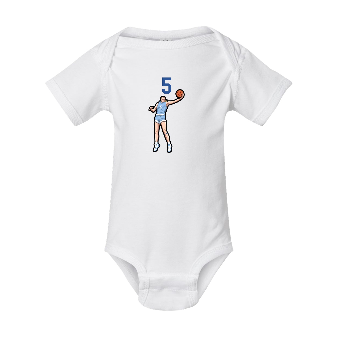 Baby Onesie — Number Top in White