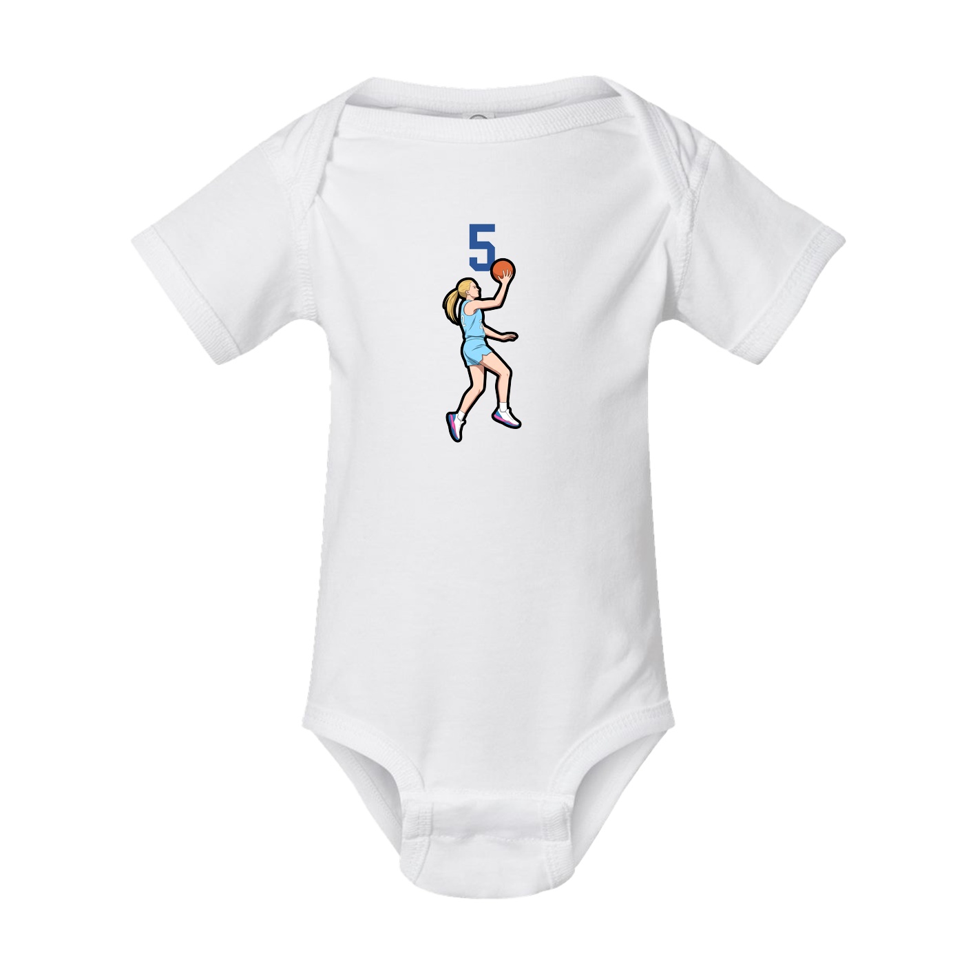 Baby Onesie — Number Top in White