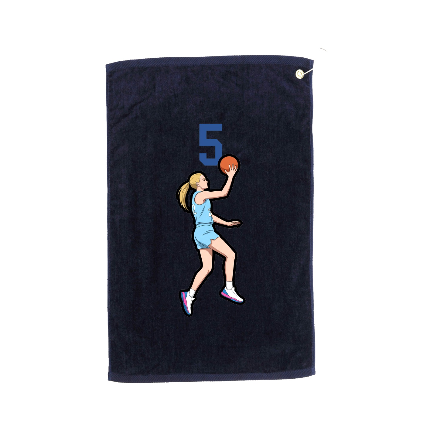 Golf Towel — Number Top in Navy