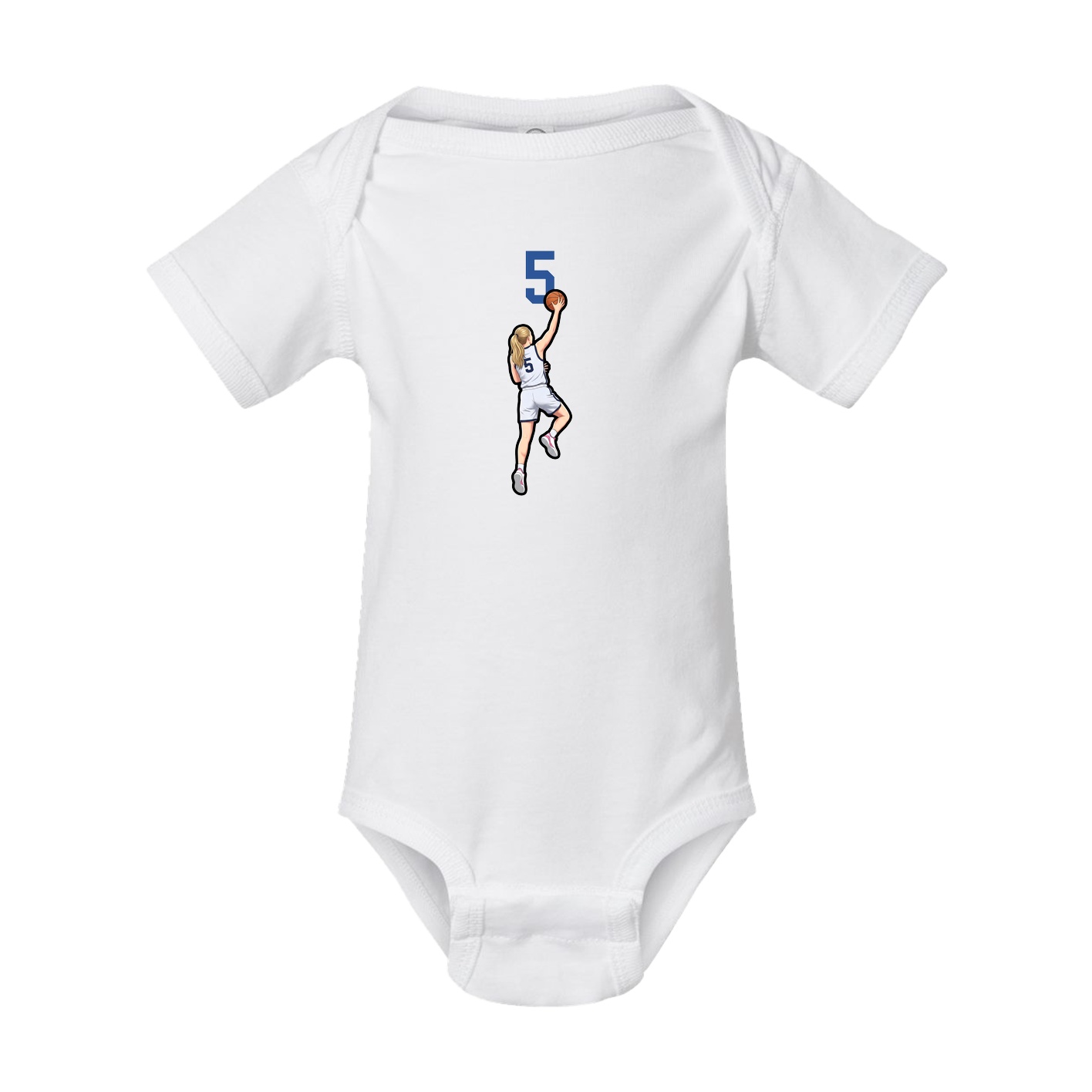 Baby Onesie — Number Top in White