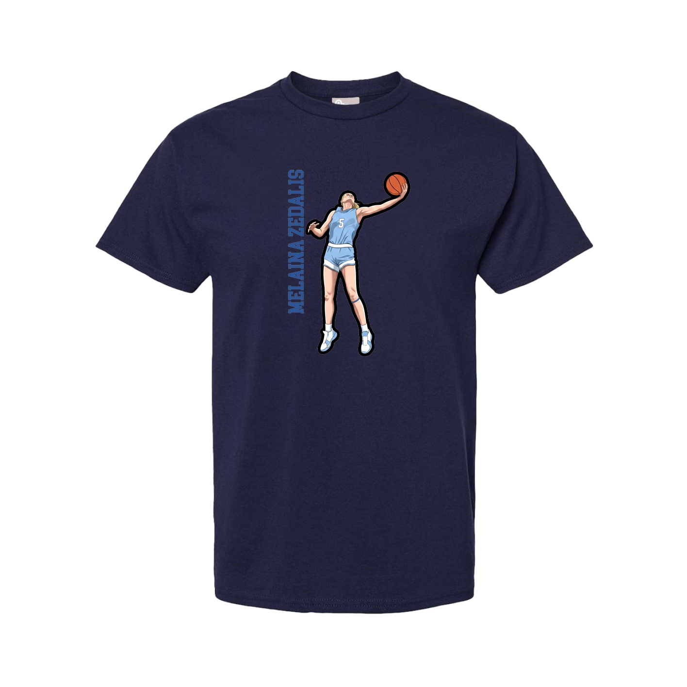 Youth Tee — Name Vertical in Navy