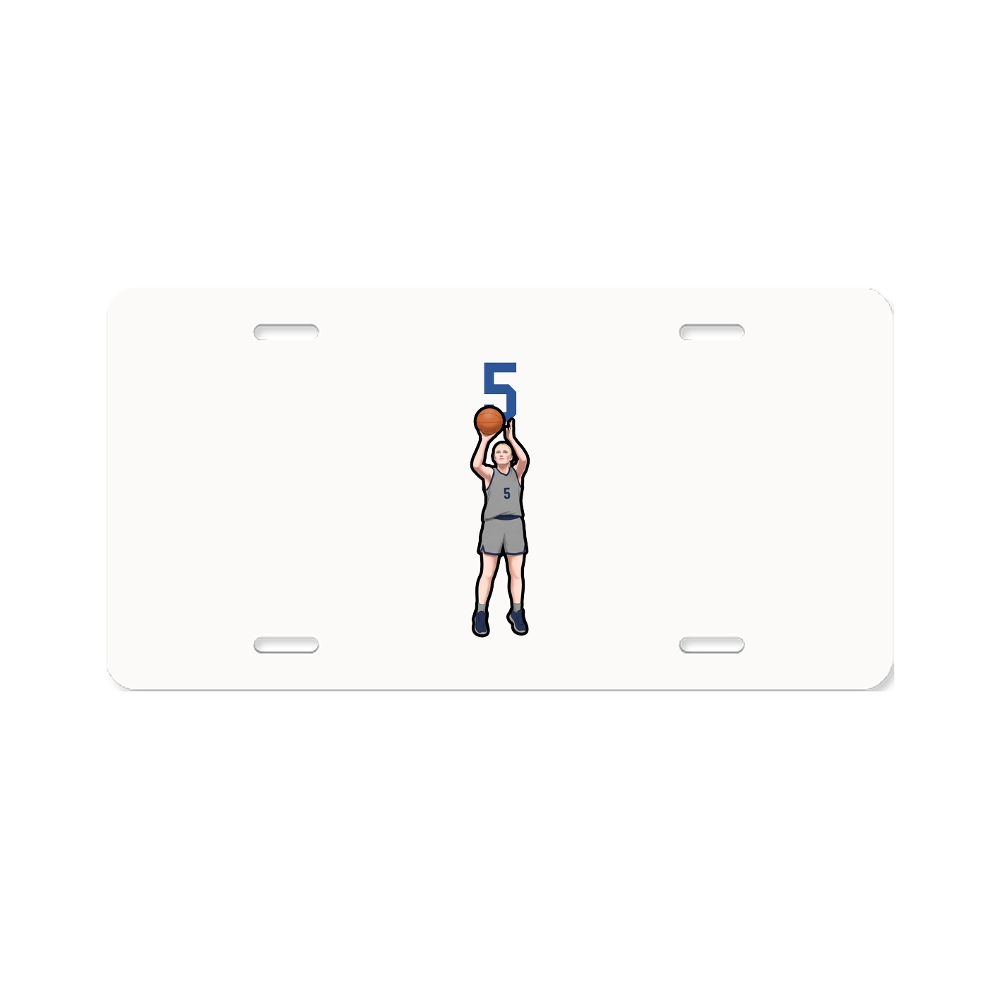 License Plate — Number Top in Classic