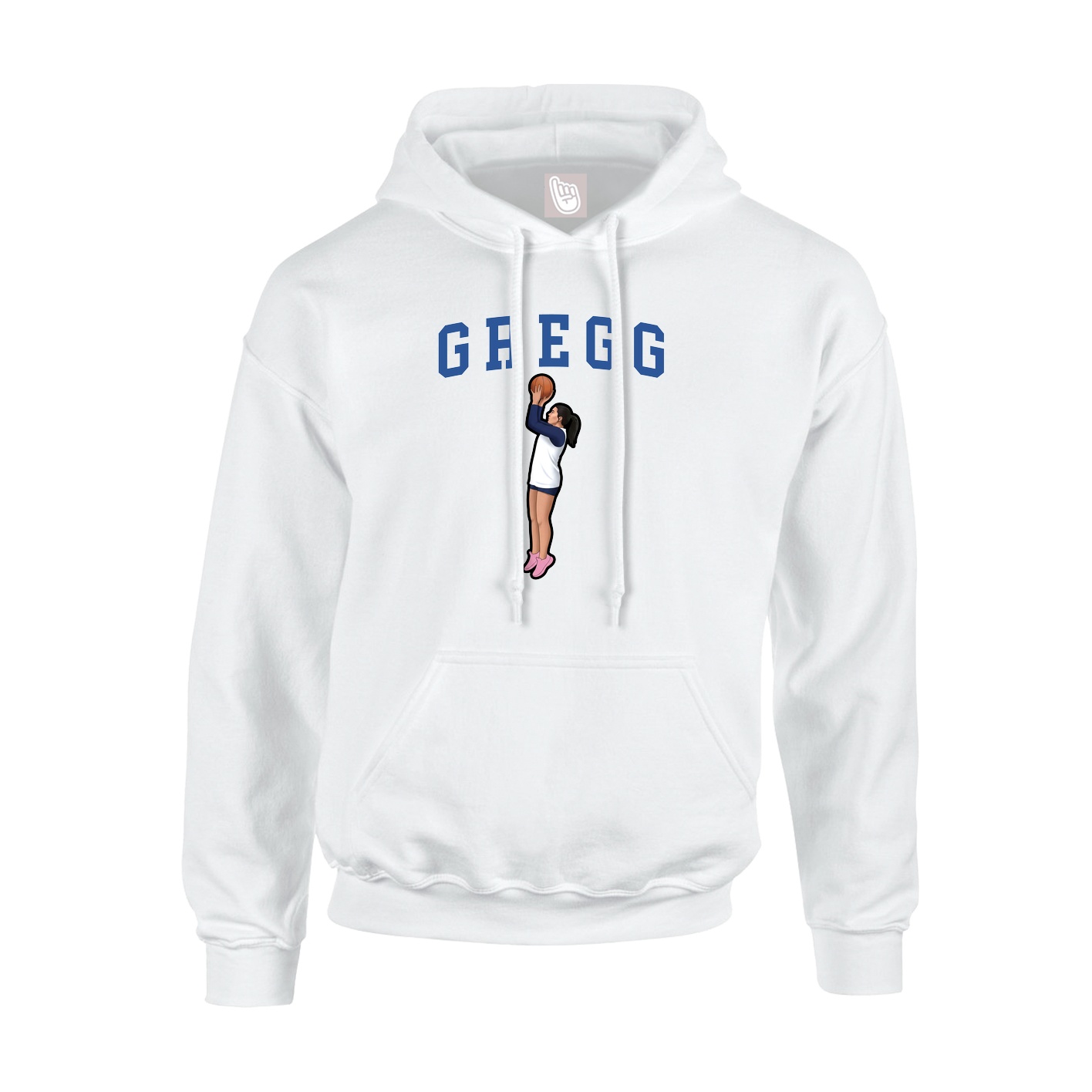 Hoodie — Shirsey in White