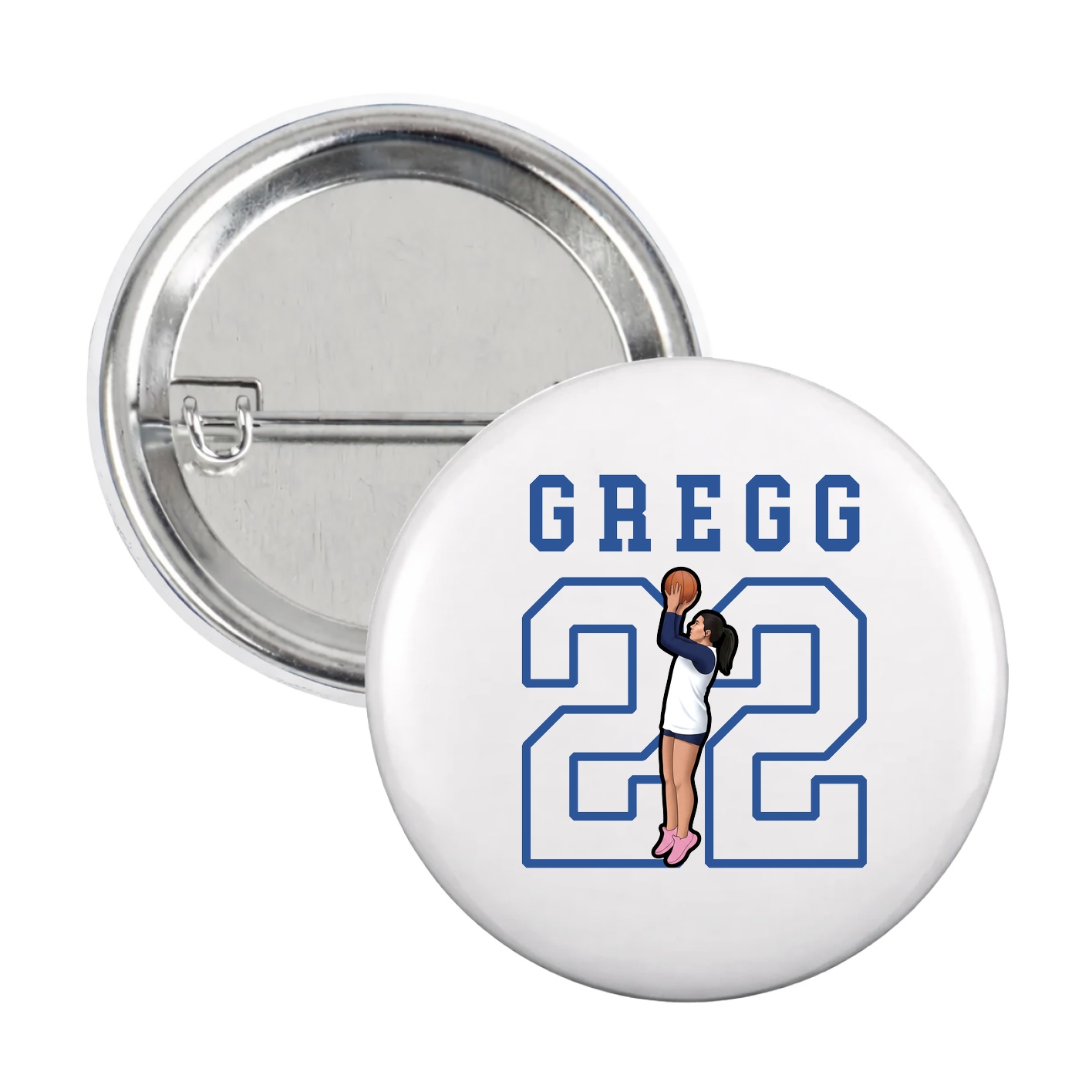 Game Day Button — Shirsey in White
