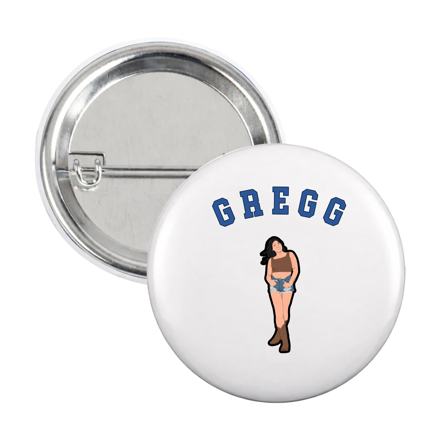 Game Day Button — Shirsey Arch in White