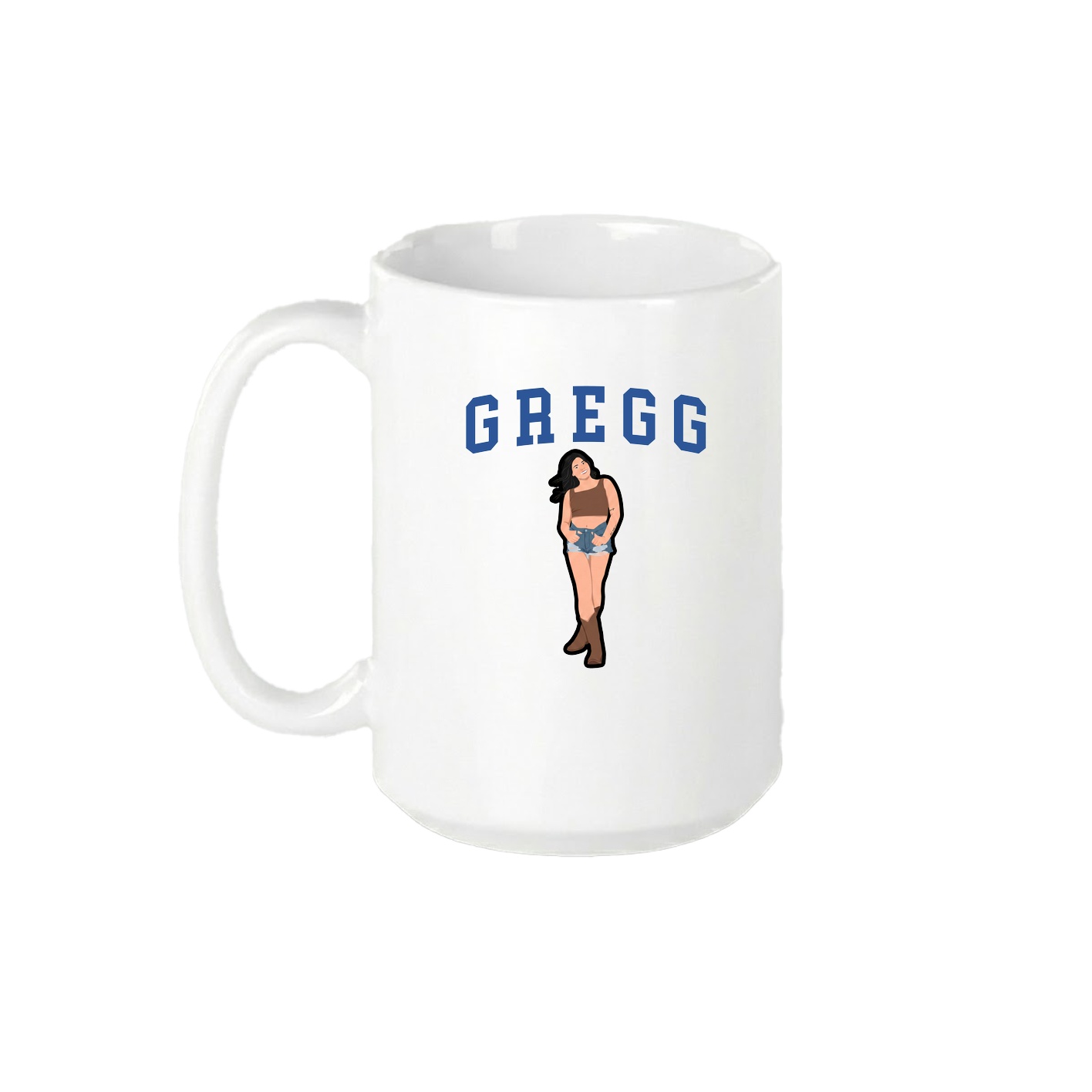 15oz Coffee Mug — Shirsey in White
