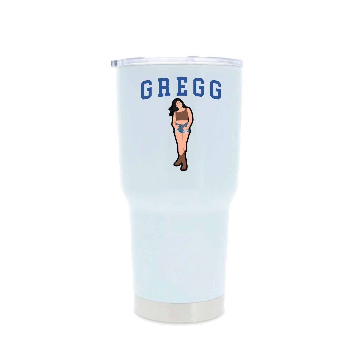 30oz Stainless Steel Tumbler — Shirsey in White
