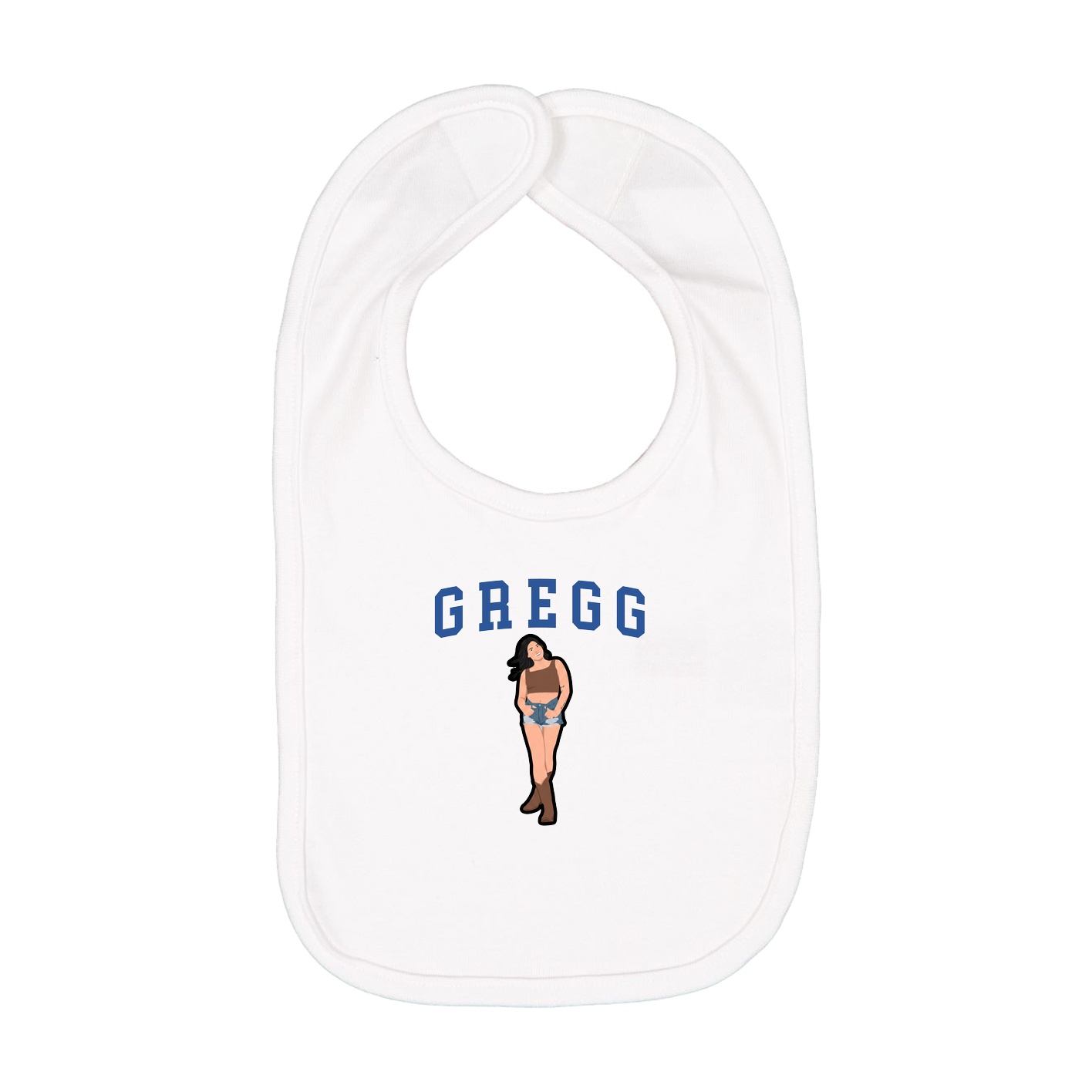 Infant Bib — Shirsey in White