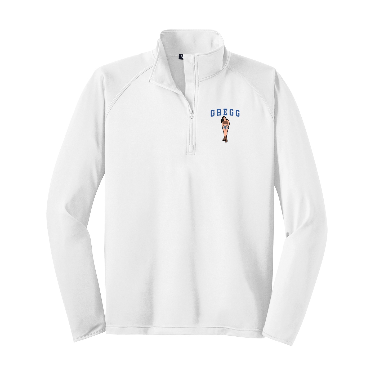 Q-Zip Pullover — Shirsey in White