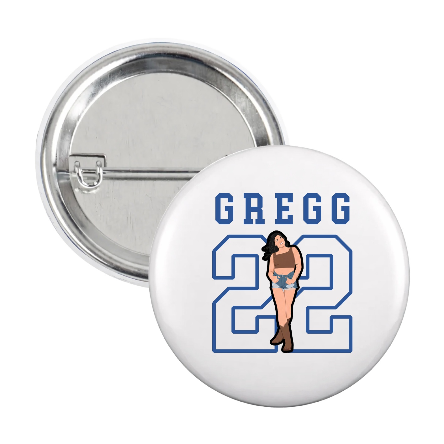 Game Day Button — Shirsey in White