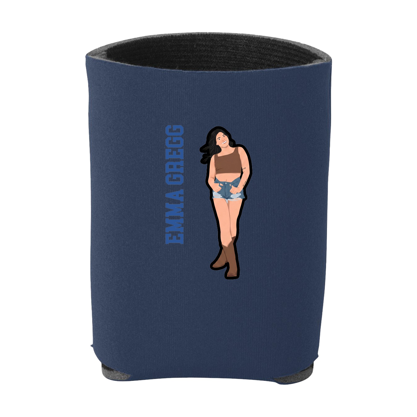 Can Holder — Name Vertical in Navy
