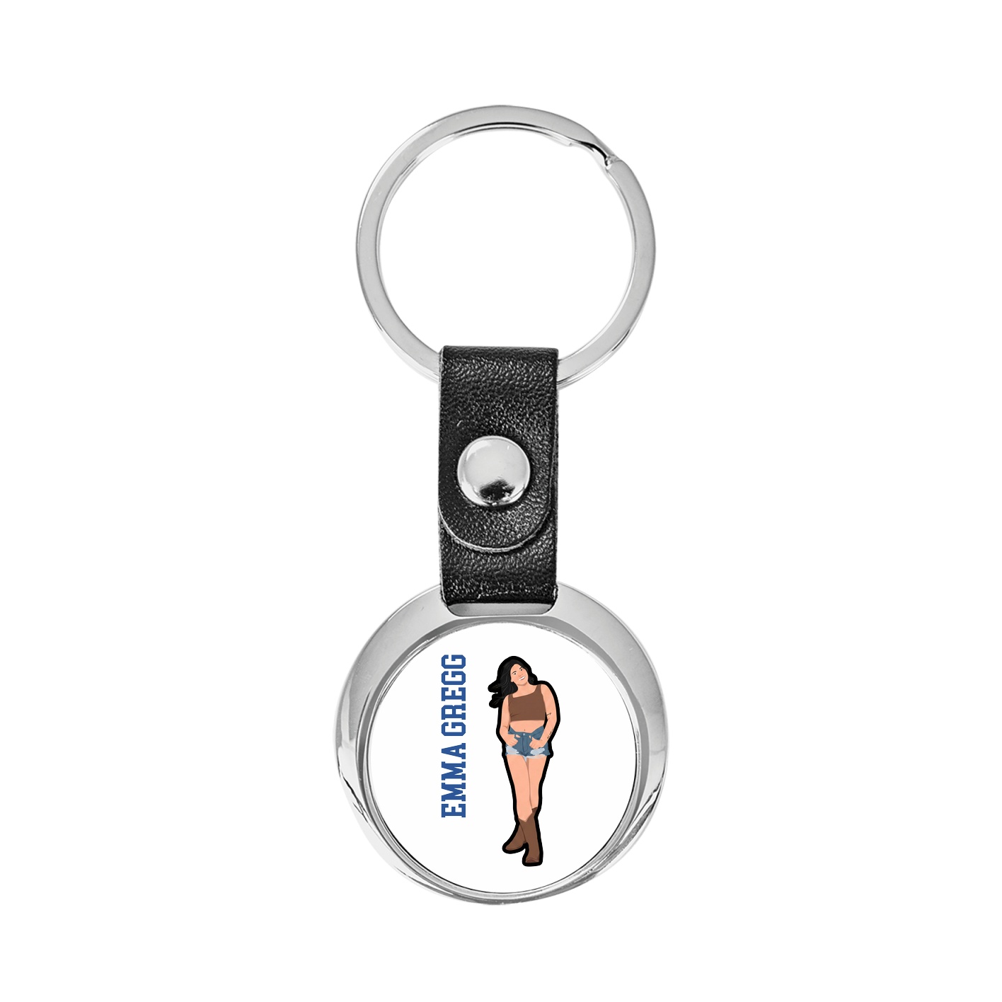 Key Chain — Name Vertical in Classic