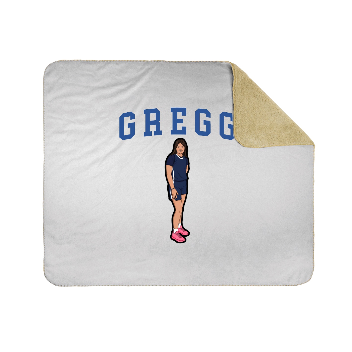 Throw Blanket — Shirsey in White
