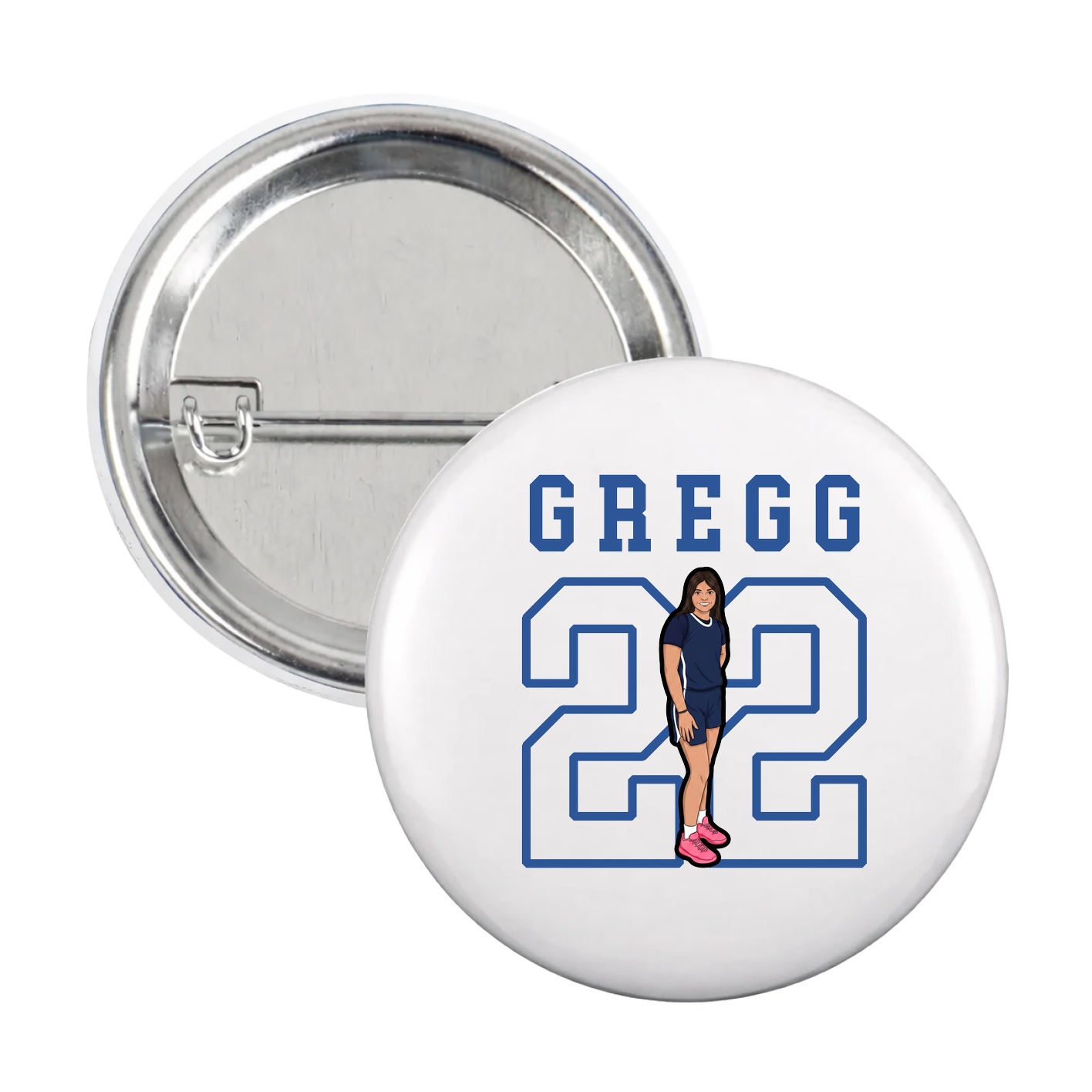 Game Day Button — Shirsey in White