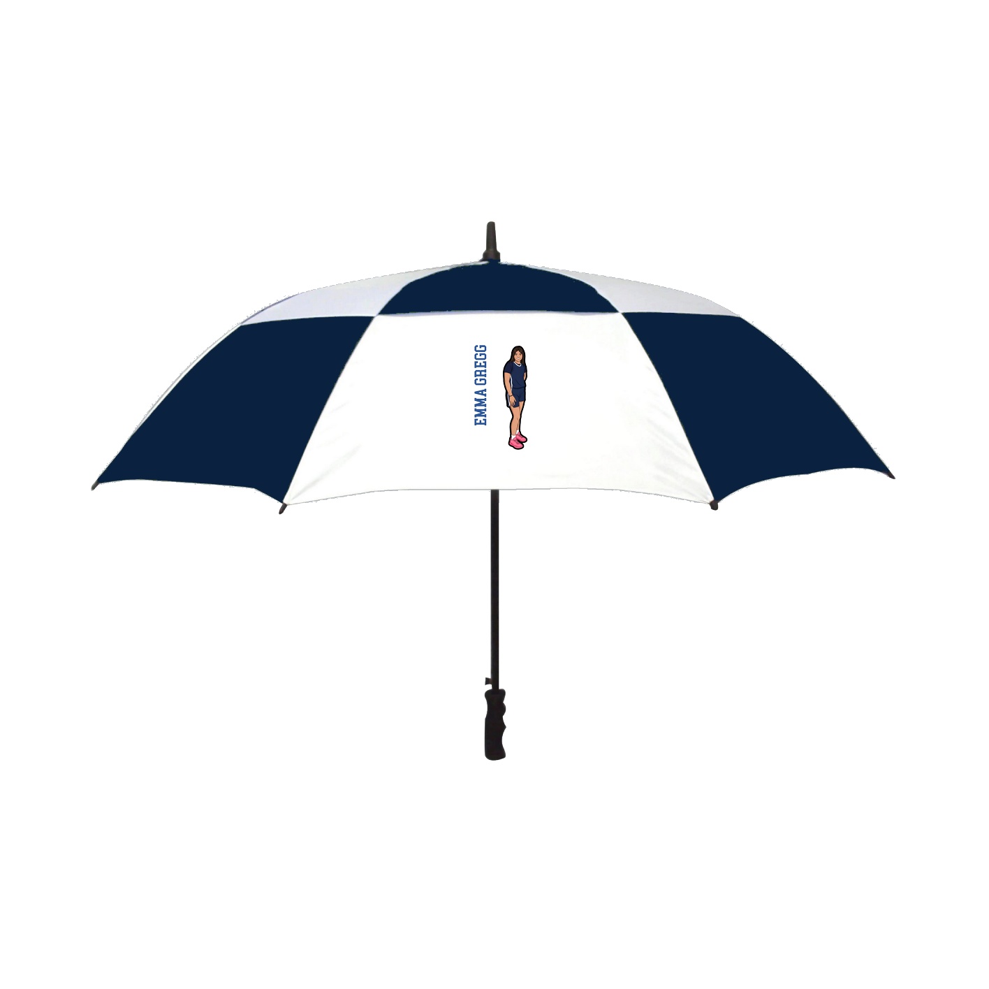Golf Umbrella — Name Vertical in Navy