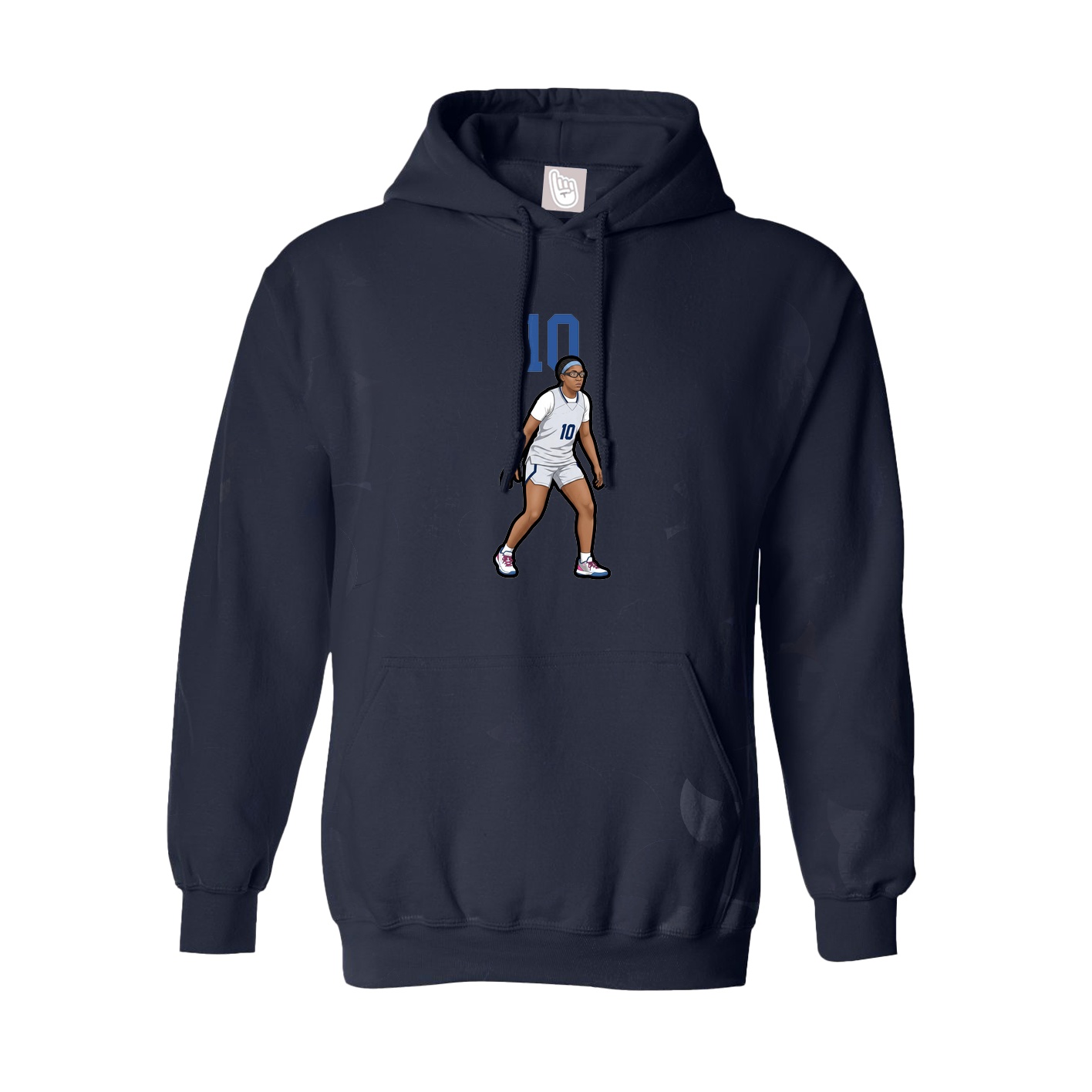 Hoodie — Number Top in Navy
