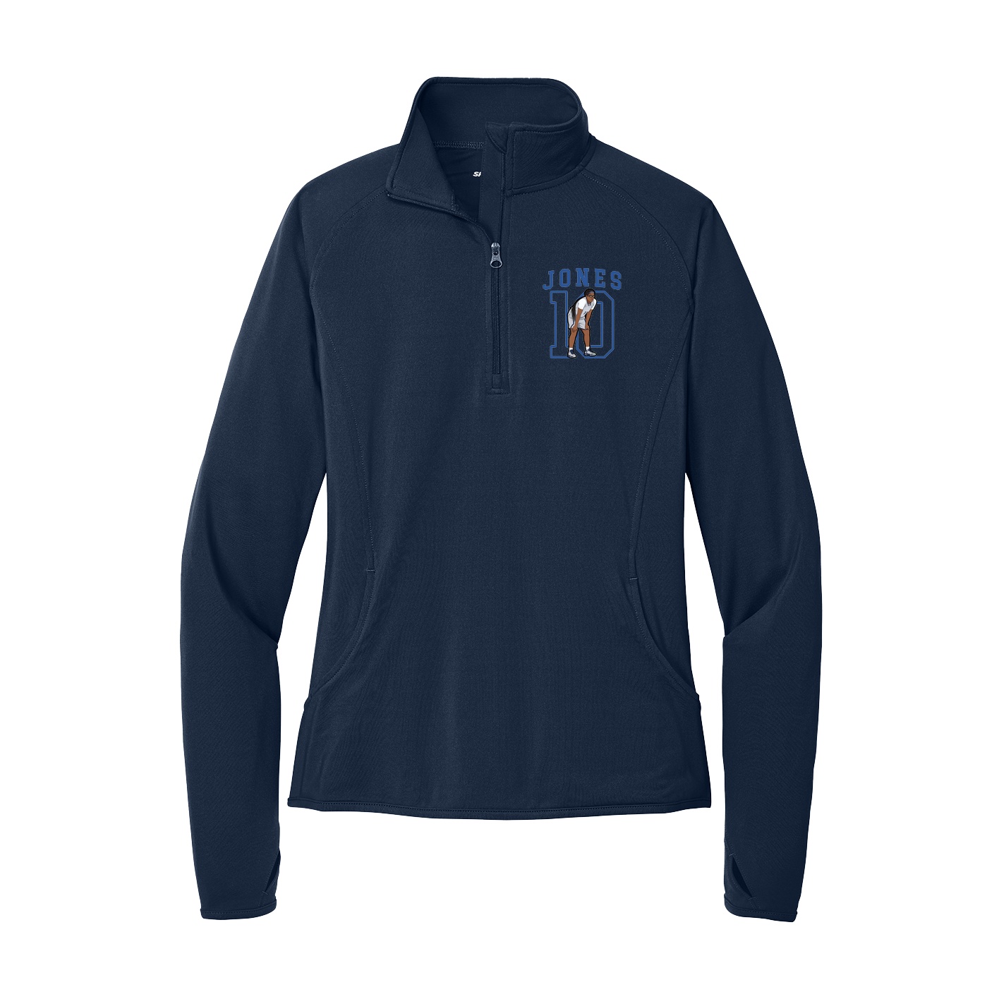 Women's Q-Zip Pullover — Shirsey in Navy
