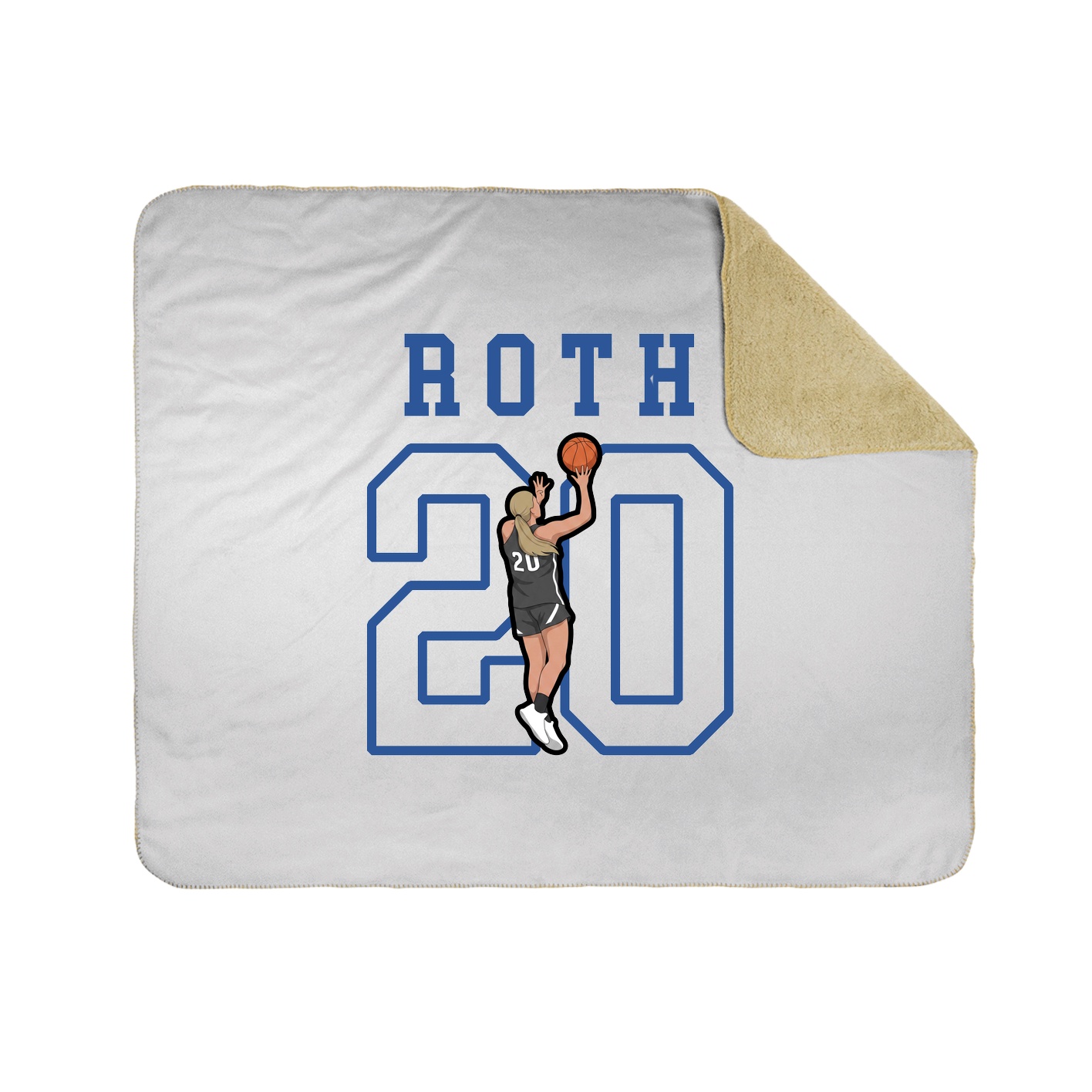Throw Blanket — Shirsey in White
