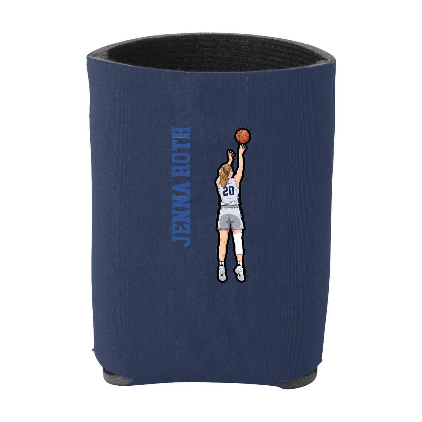 Can Holder — Name Vertical in Navy