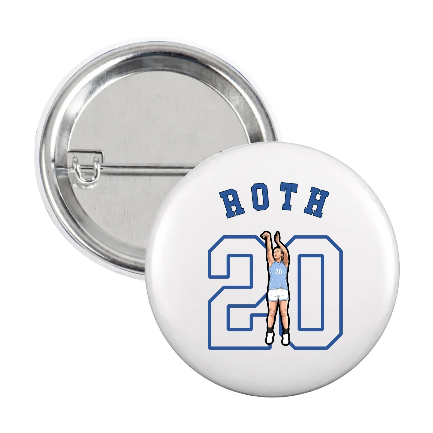 Game Day Button — Shirsey Arch in White