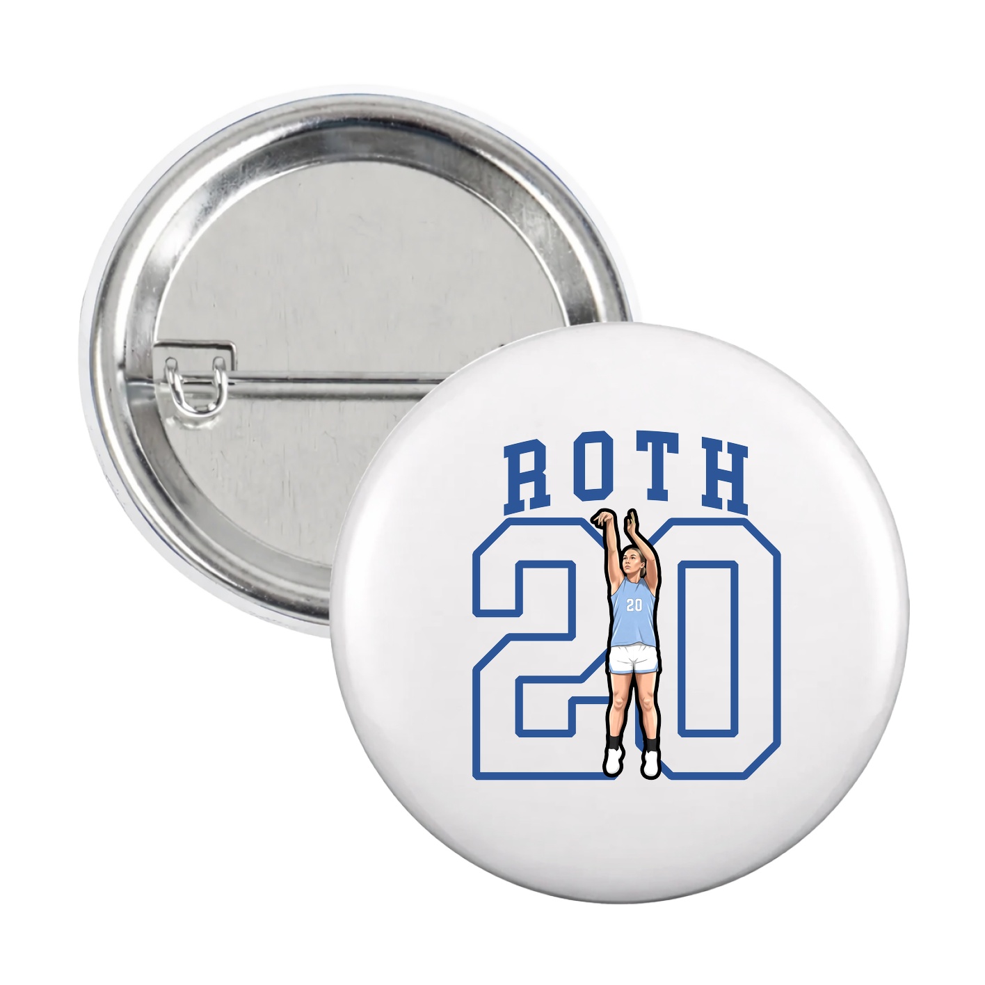 Game Day Button — Shirsey in White