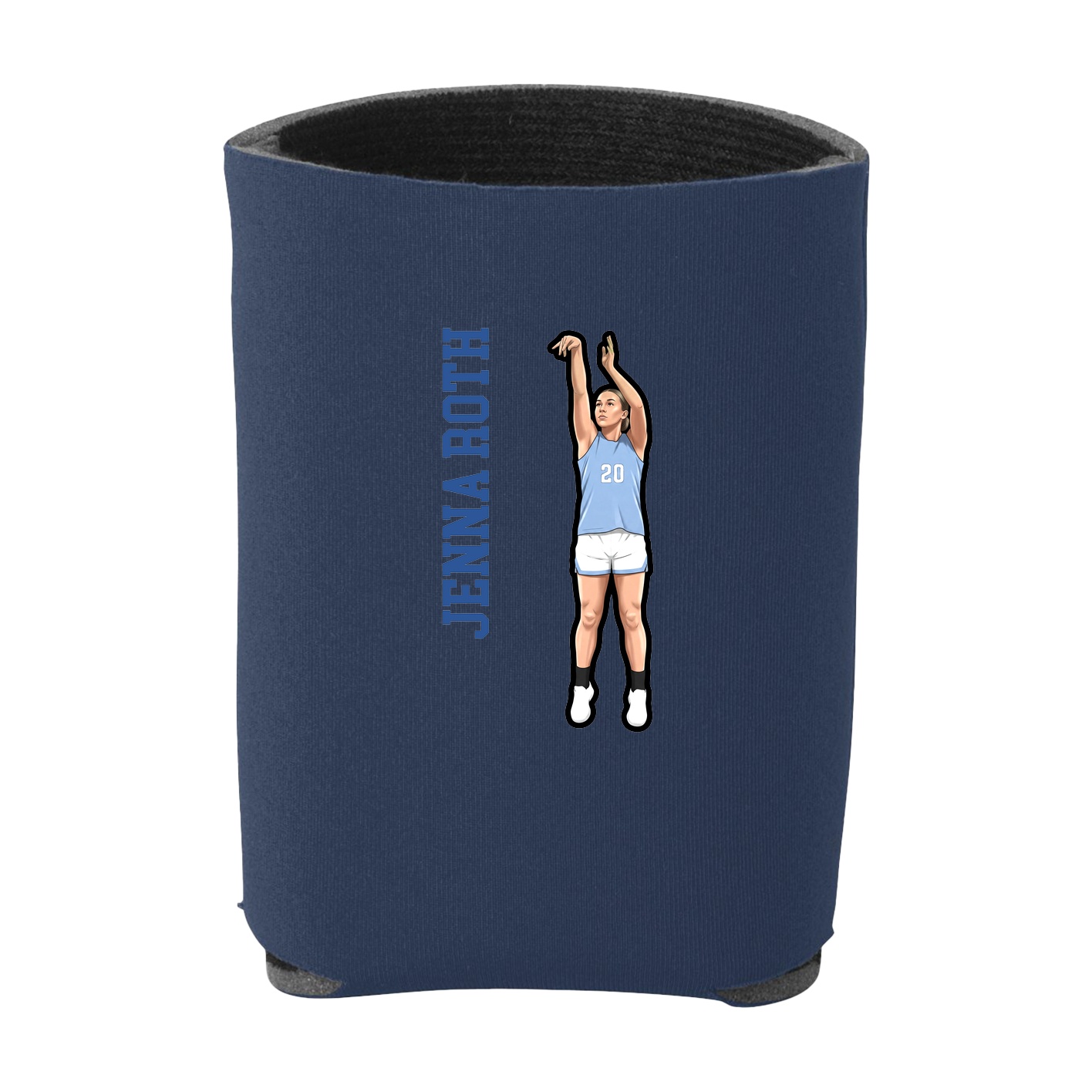 Can Holder — Name Vertical in Navy