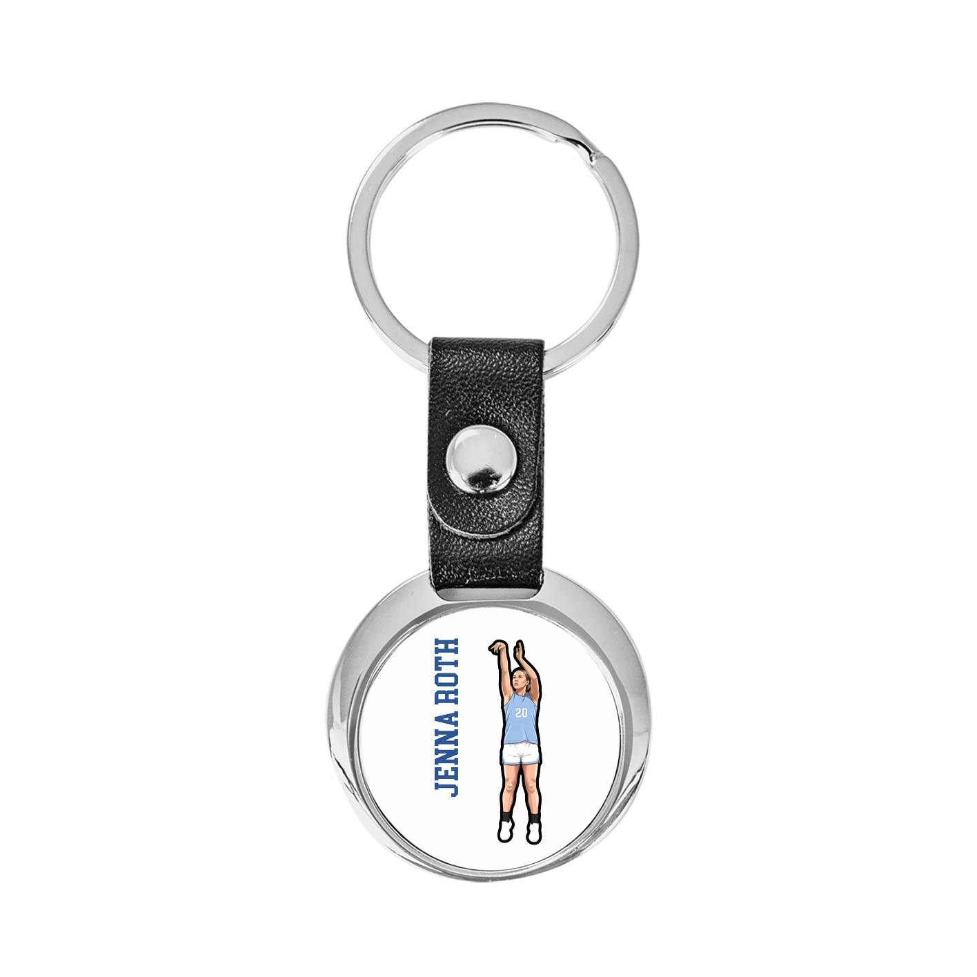 Key Chain — Name Vertical in Classic