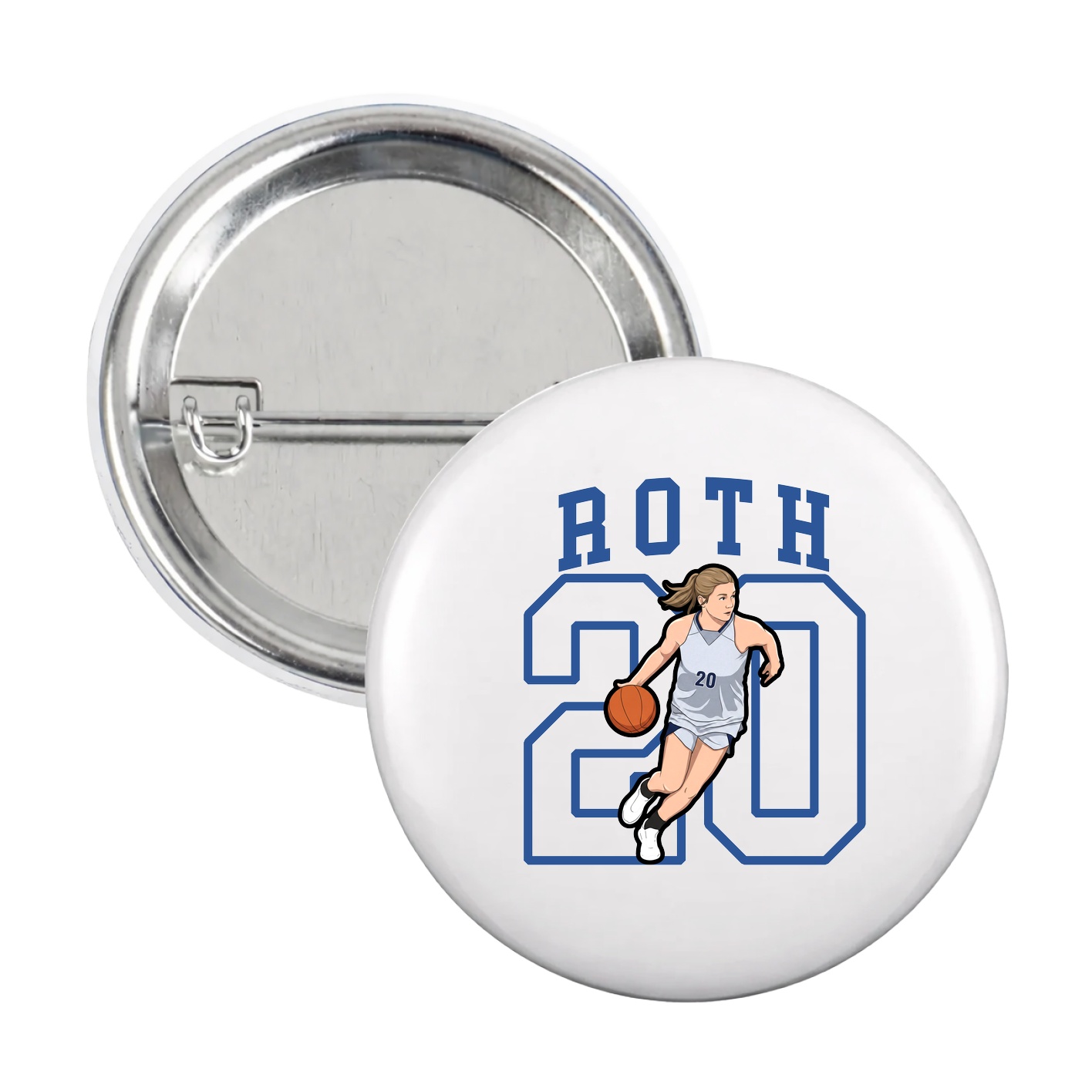 Game Day Button — Shirsey in White