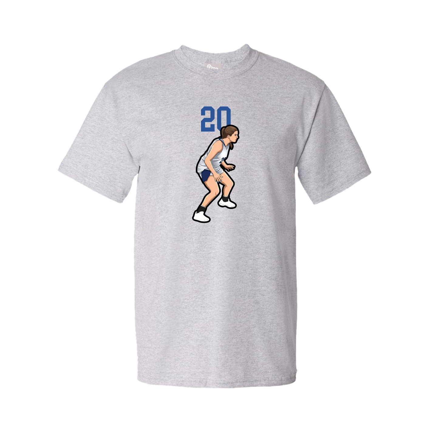 Youth Tee — Number Top in Grey