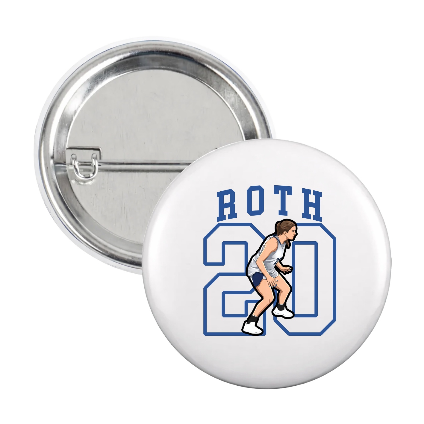 Game Day Button — Shirsey in White