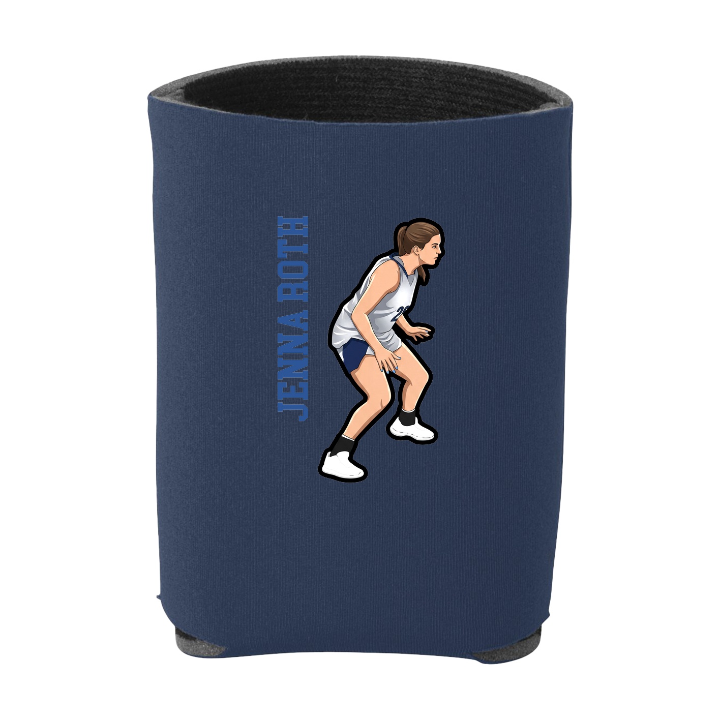Can Holder — Name Vertical in Navy