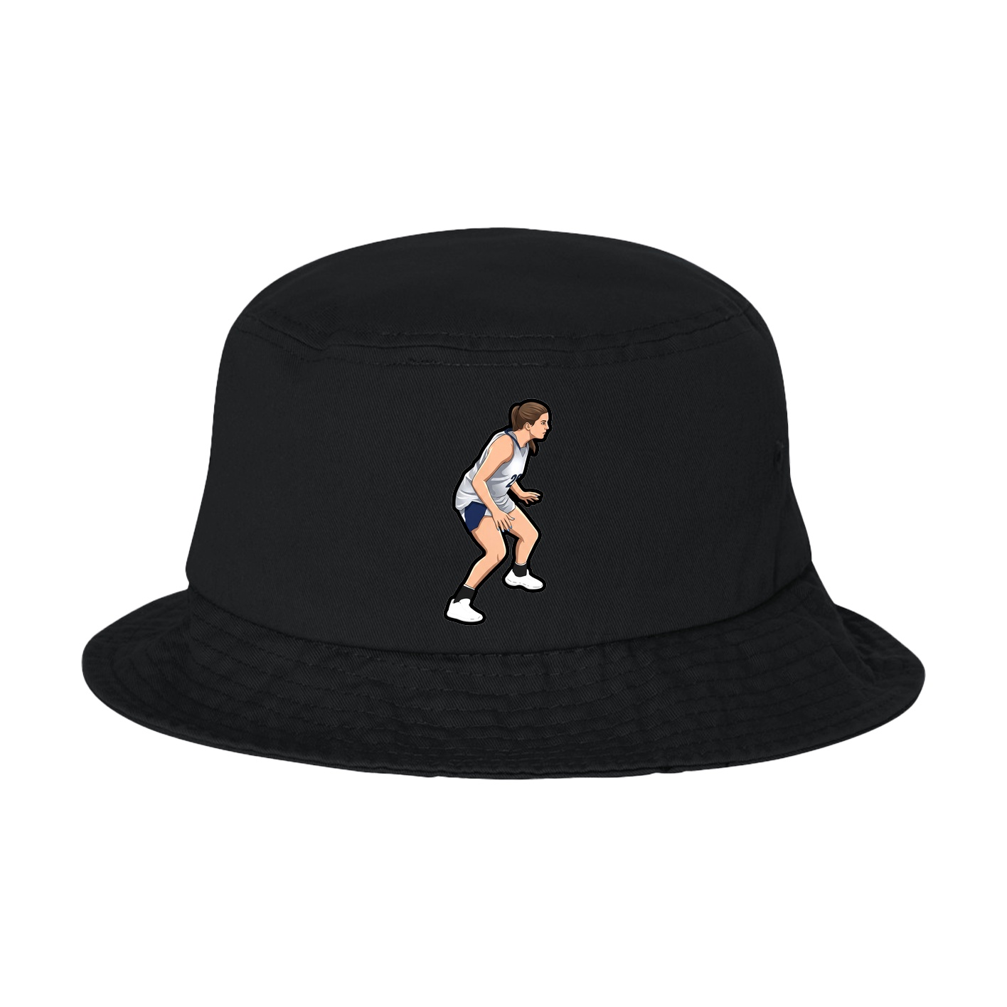 Bucket Cap — Name Vertical in Black