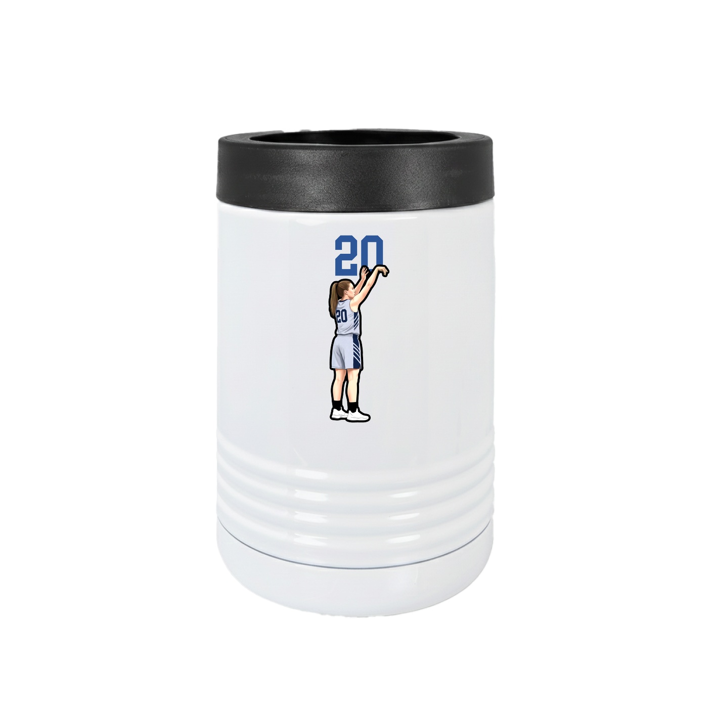 Beverage Holder — Number Top in White