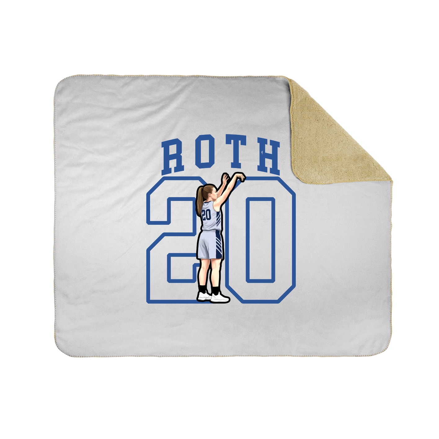 Throw Blanket — Shirsey in White