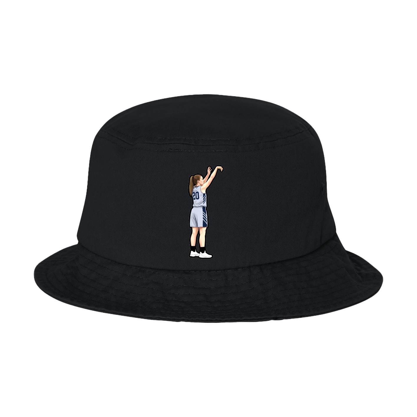 Bucket Cap — Name Vertical in Black