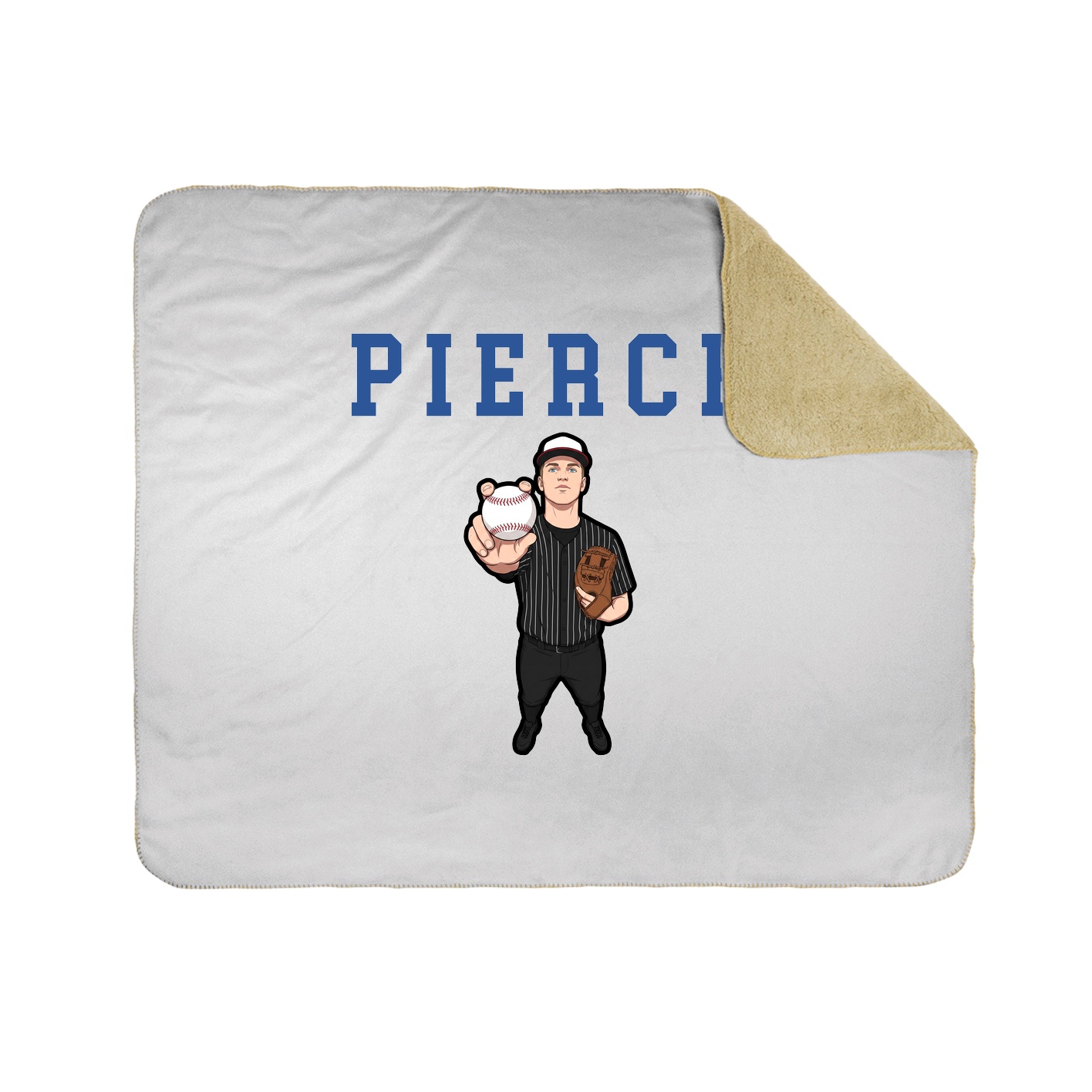 Throw Blanket — Shirsey in White