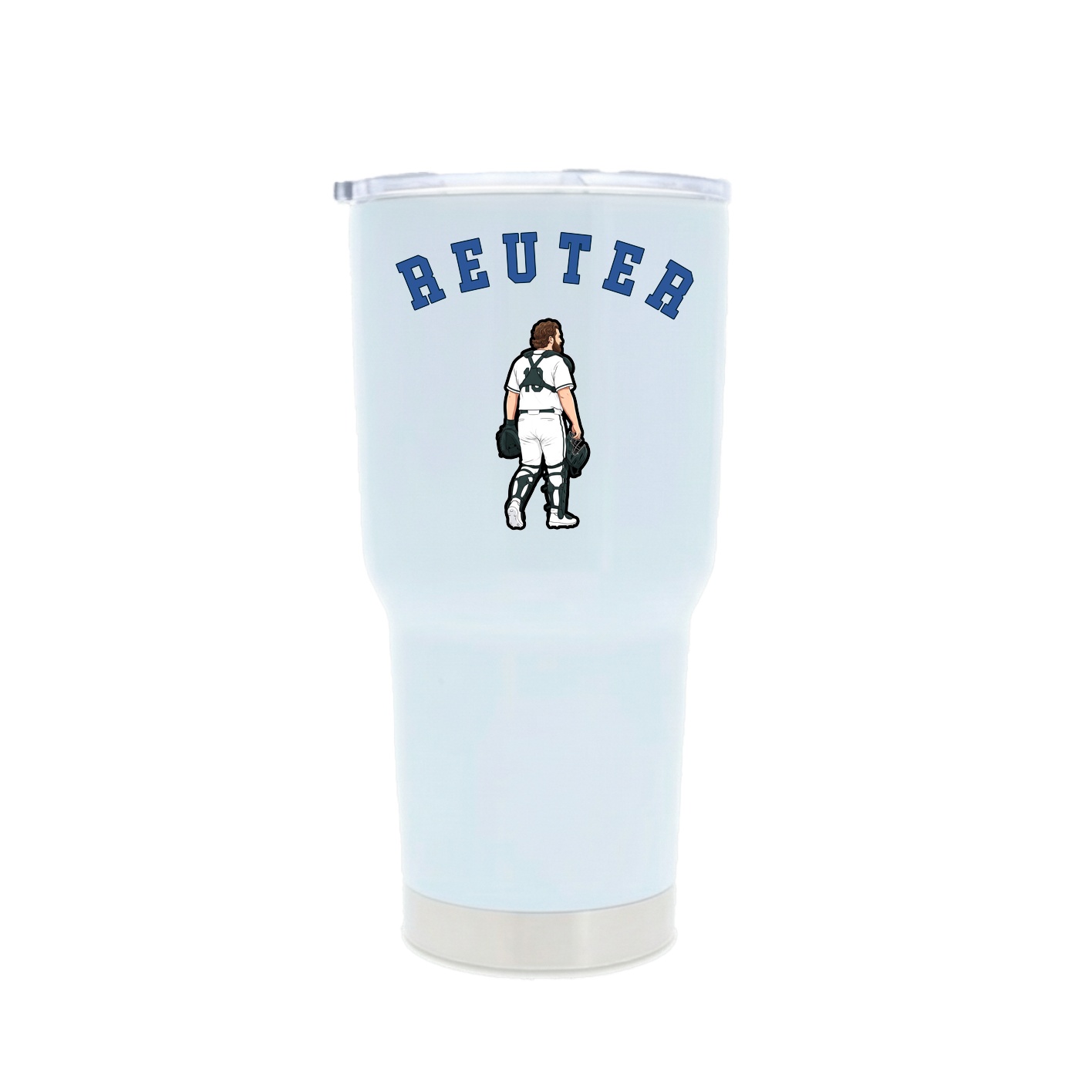 30oz Stainless Steel Tumbler — Shirsey Arch in White