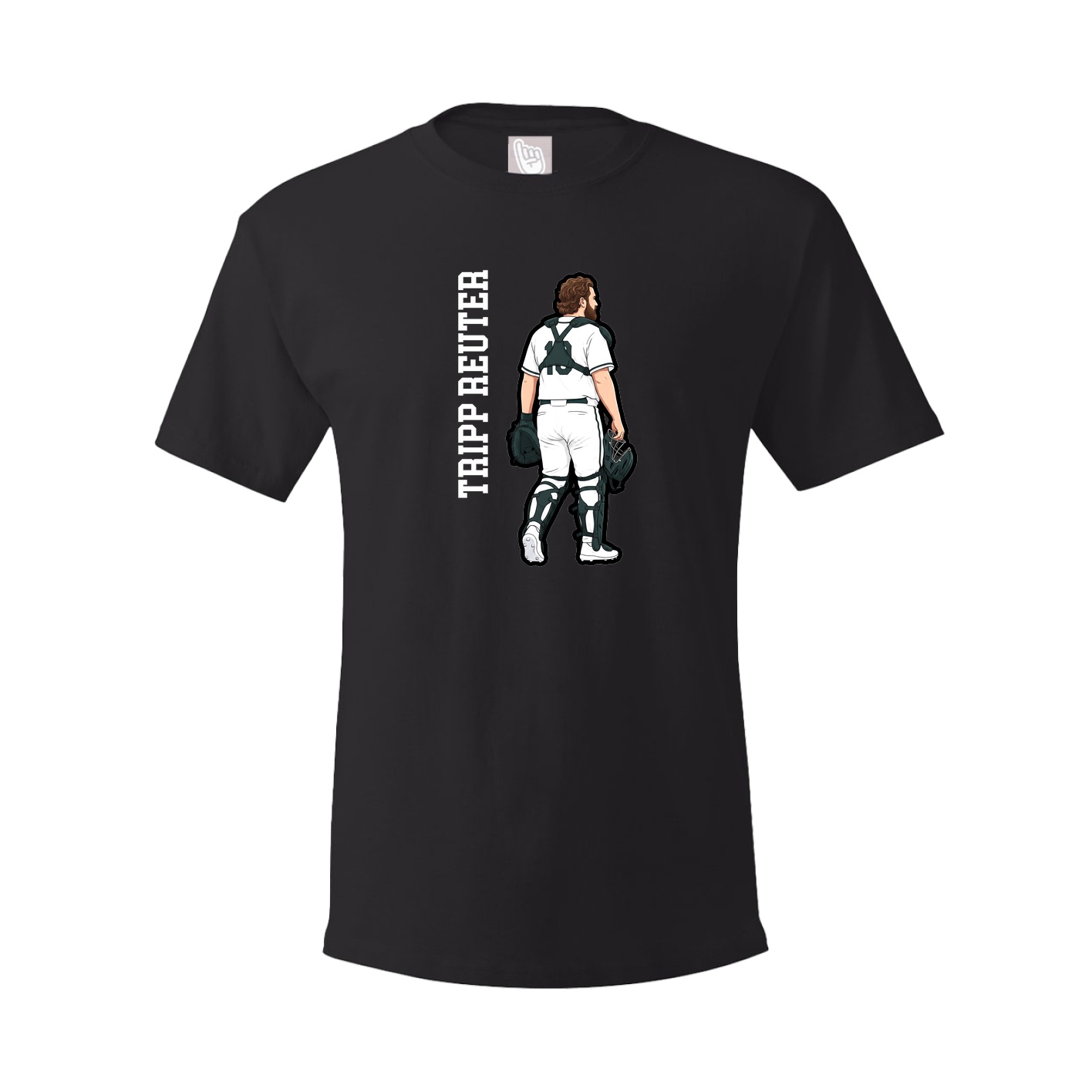 Tee — Name Vertical in Black