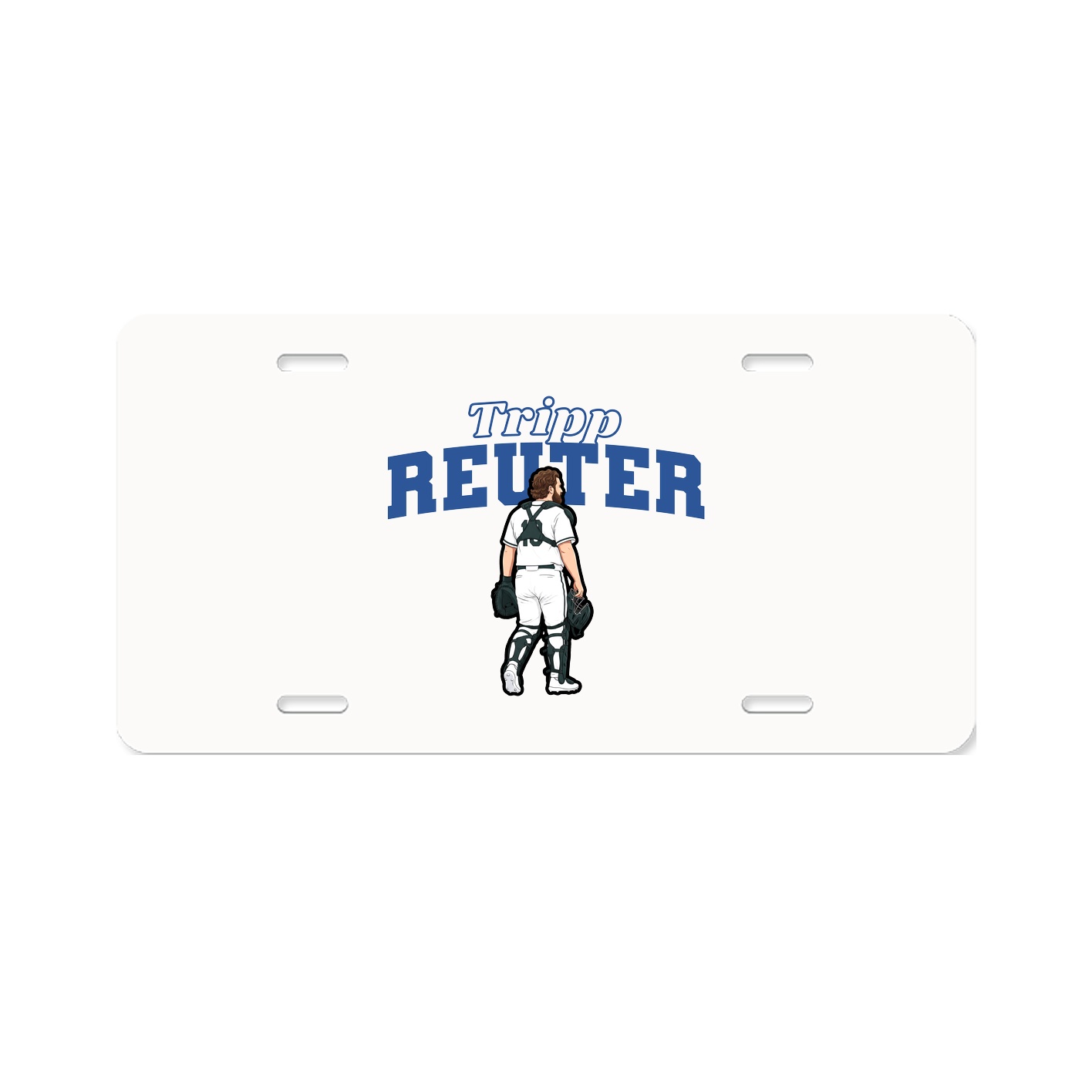 License Plate — Name Arch in Classic