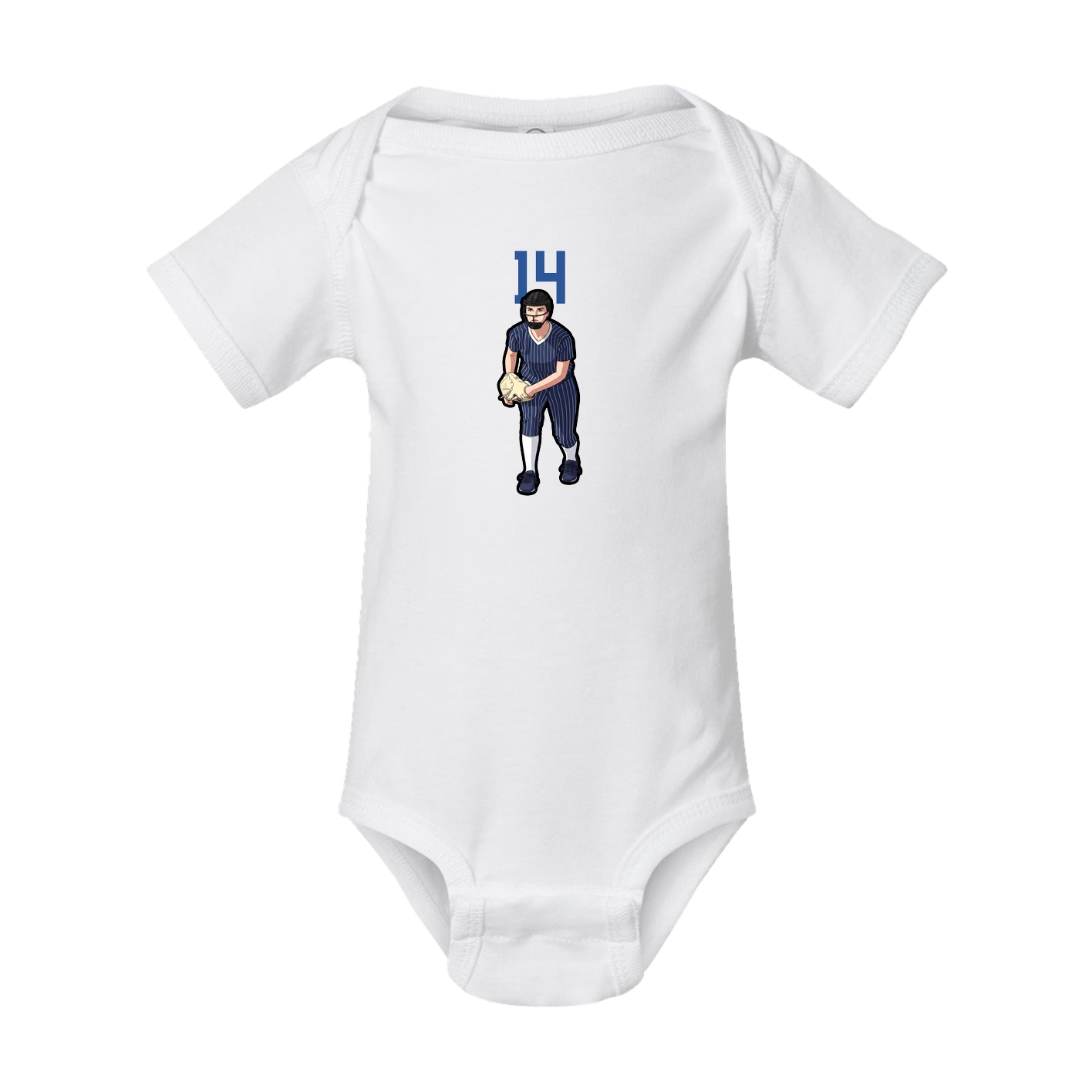 Baby Onesie — Number Top in White