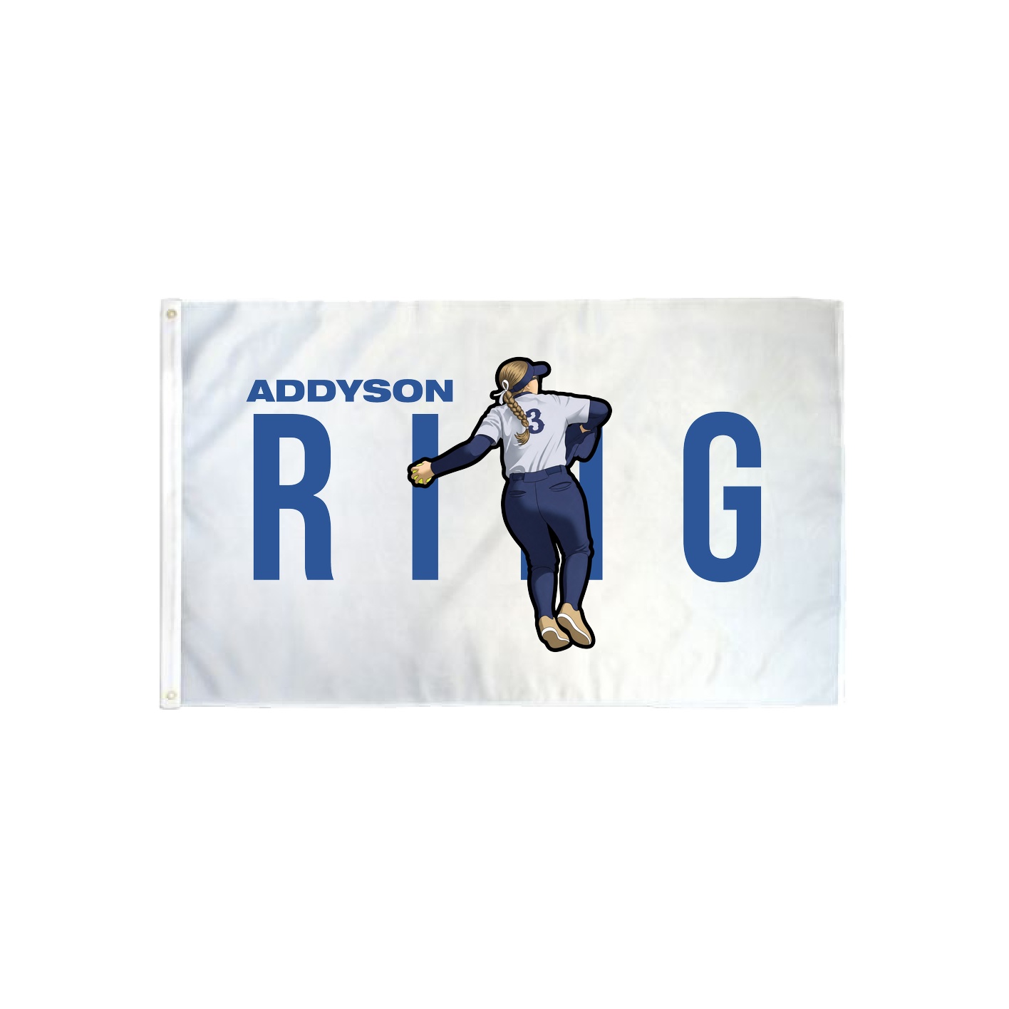 3x5 Flag — Player Name in Classic