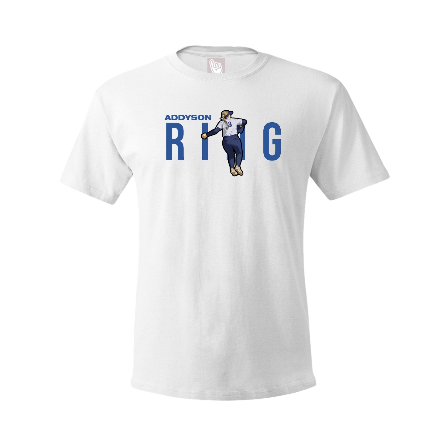 Youth Tee — Player Name in White