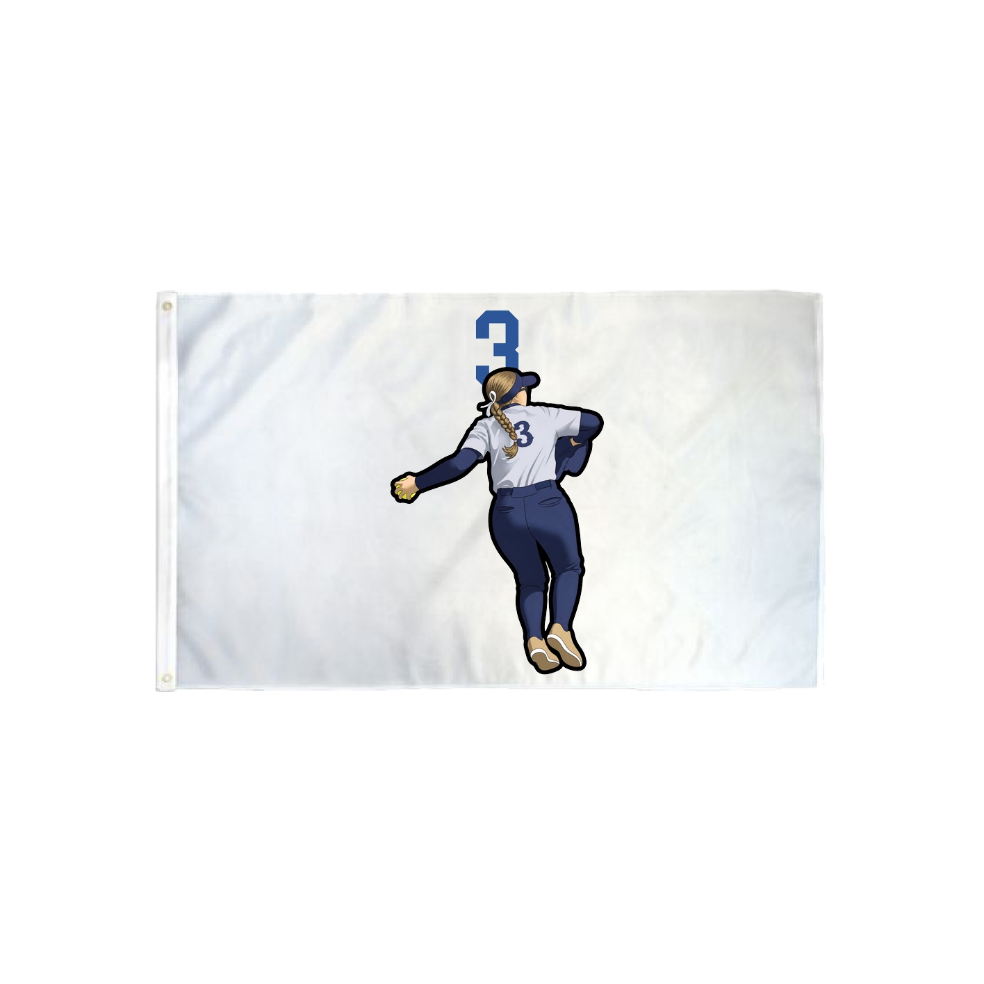 3x5 Flag — Number Top in Classic