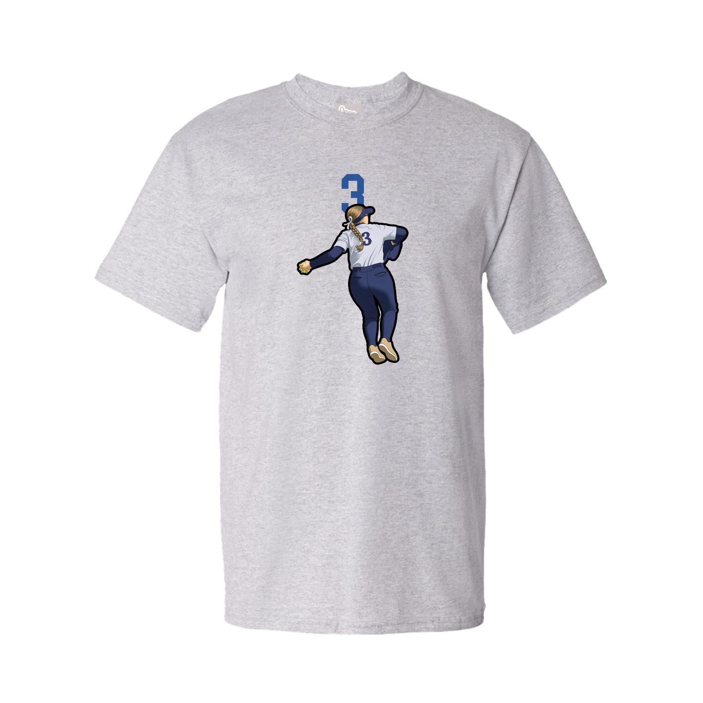 Tee — Number Top in Grey