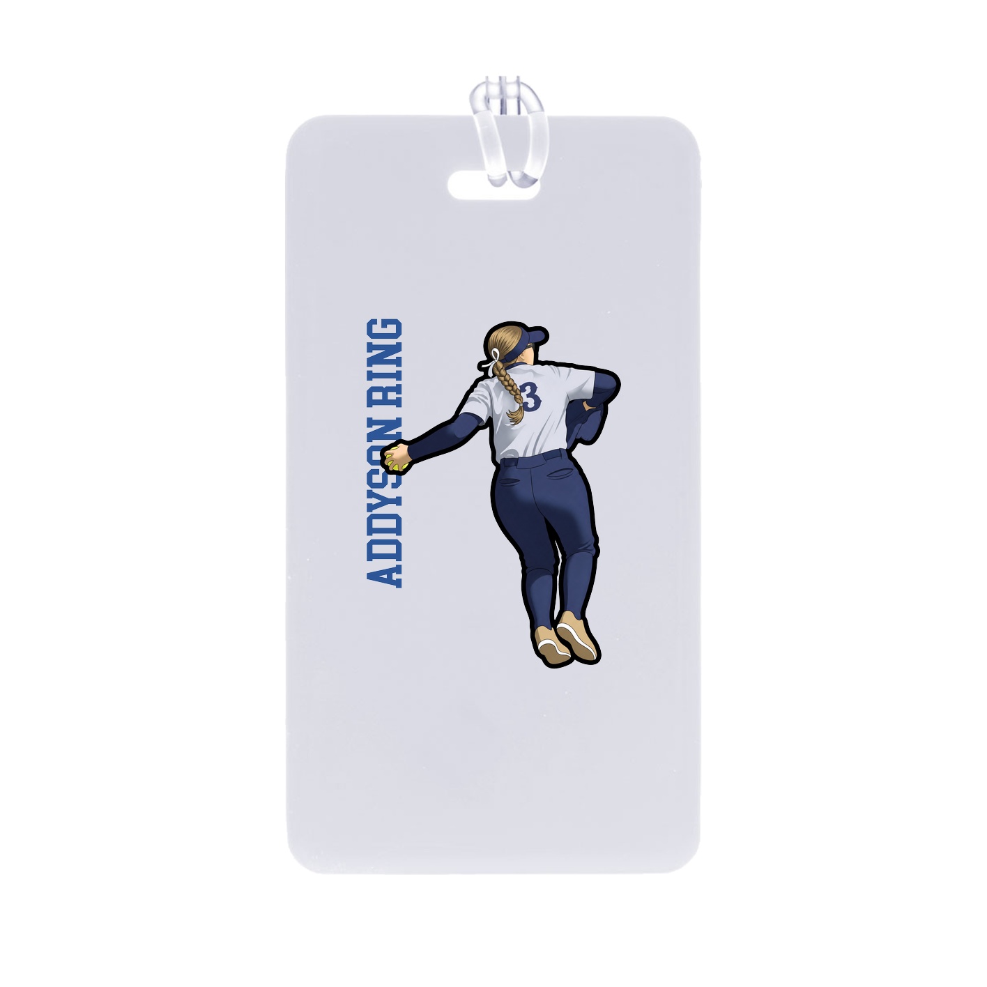 Bag Tag — Name Vertical in Classic