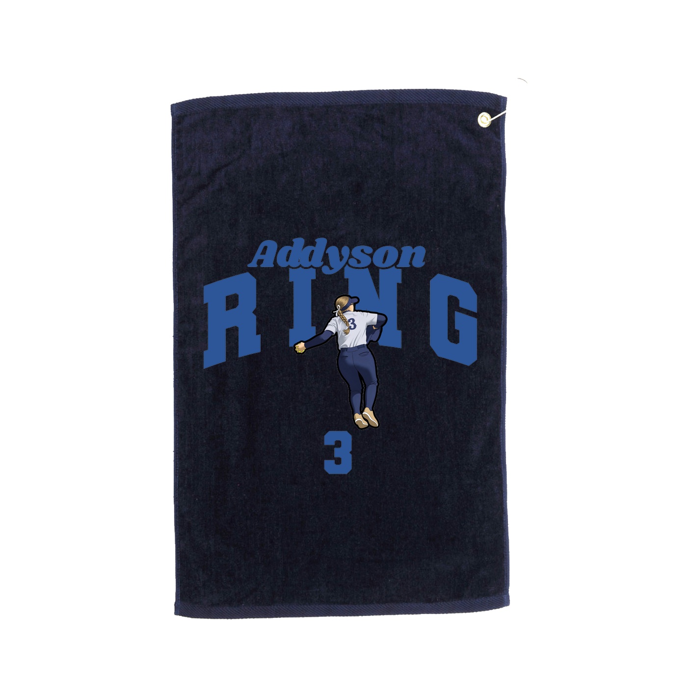 Golf Towel — Signature Arch in Navy