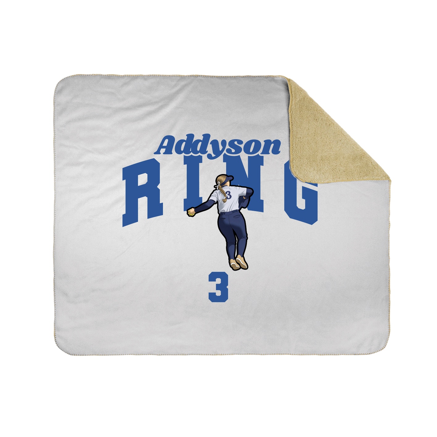 Throw Blanket — Signature Arch in White