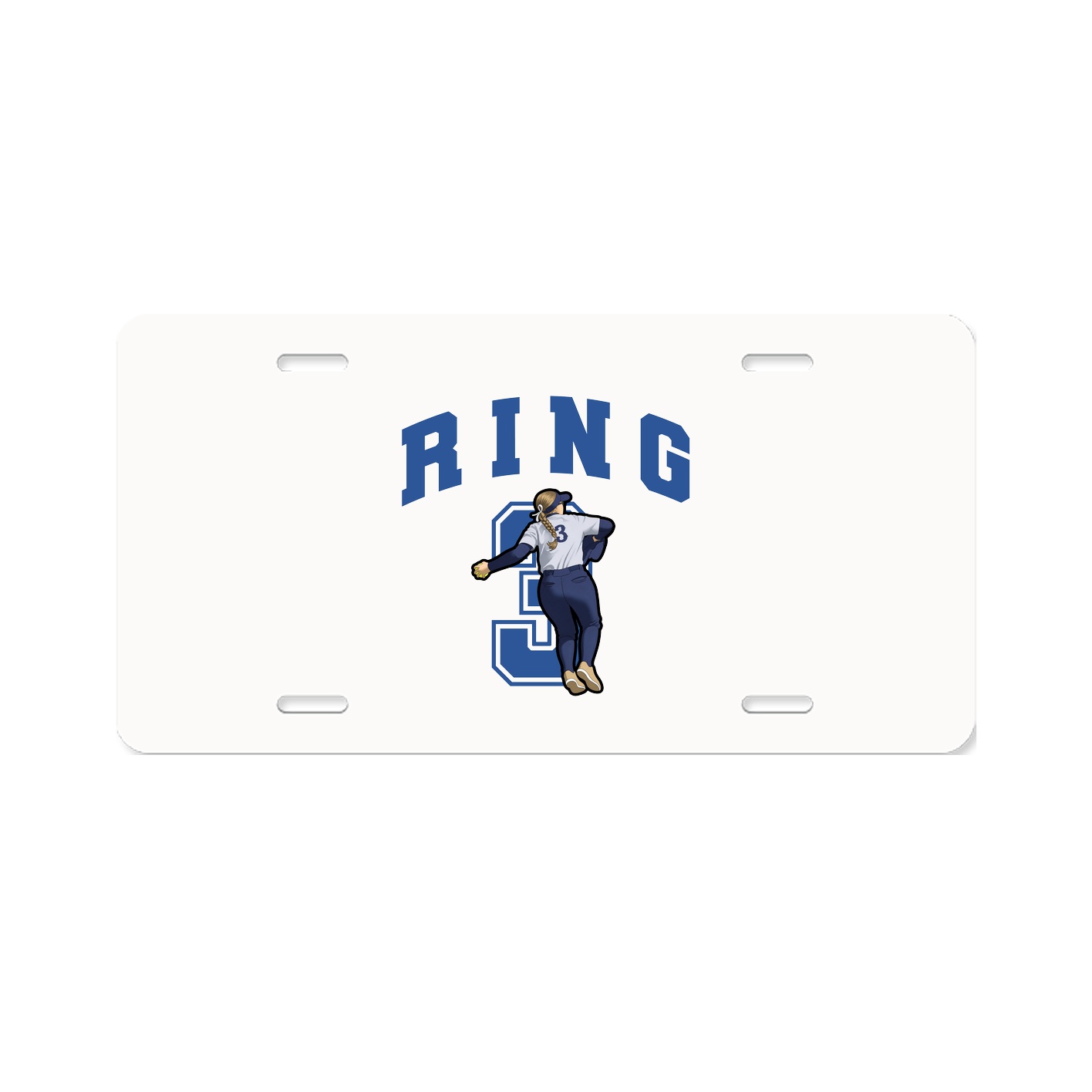 License Plate — Number in Classic