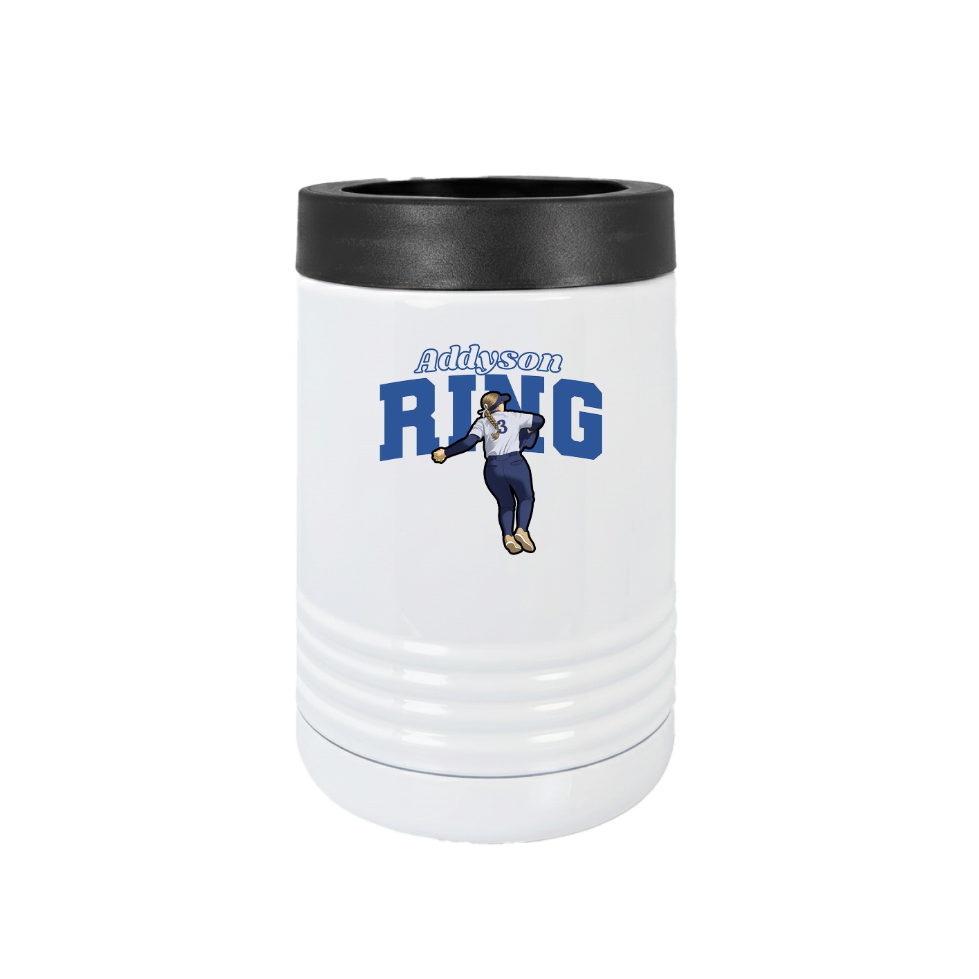 Beverage Holder — Name Arch in White