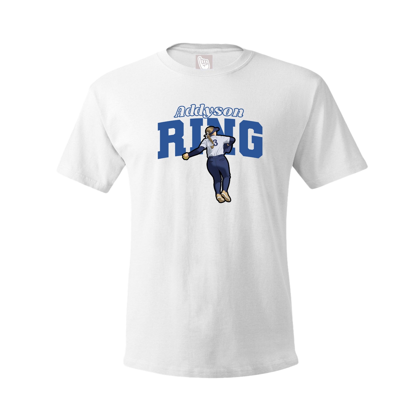 Tee — Name Arch in White